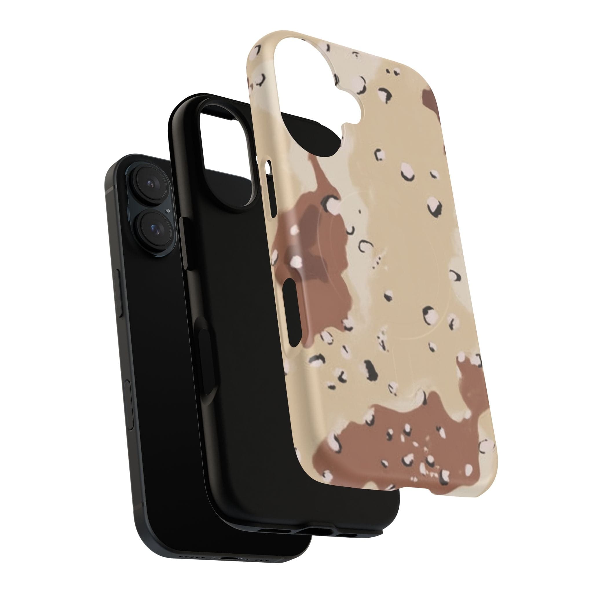 Chocolate Chip Camo Tough Magnetic iPhone Case