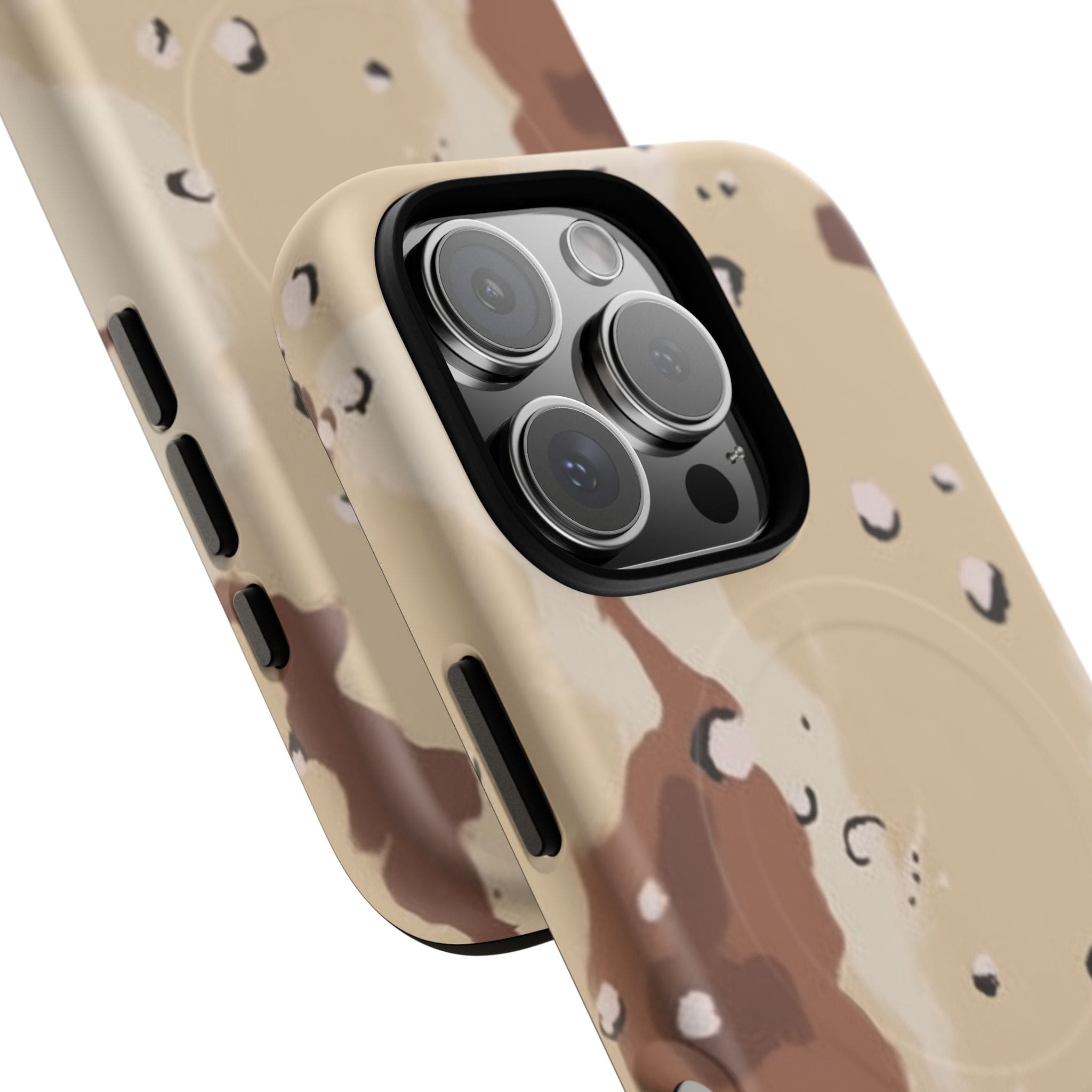 Chocolate Chip Camo Tough Magnetic iPhone Case