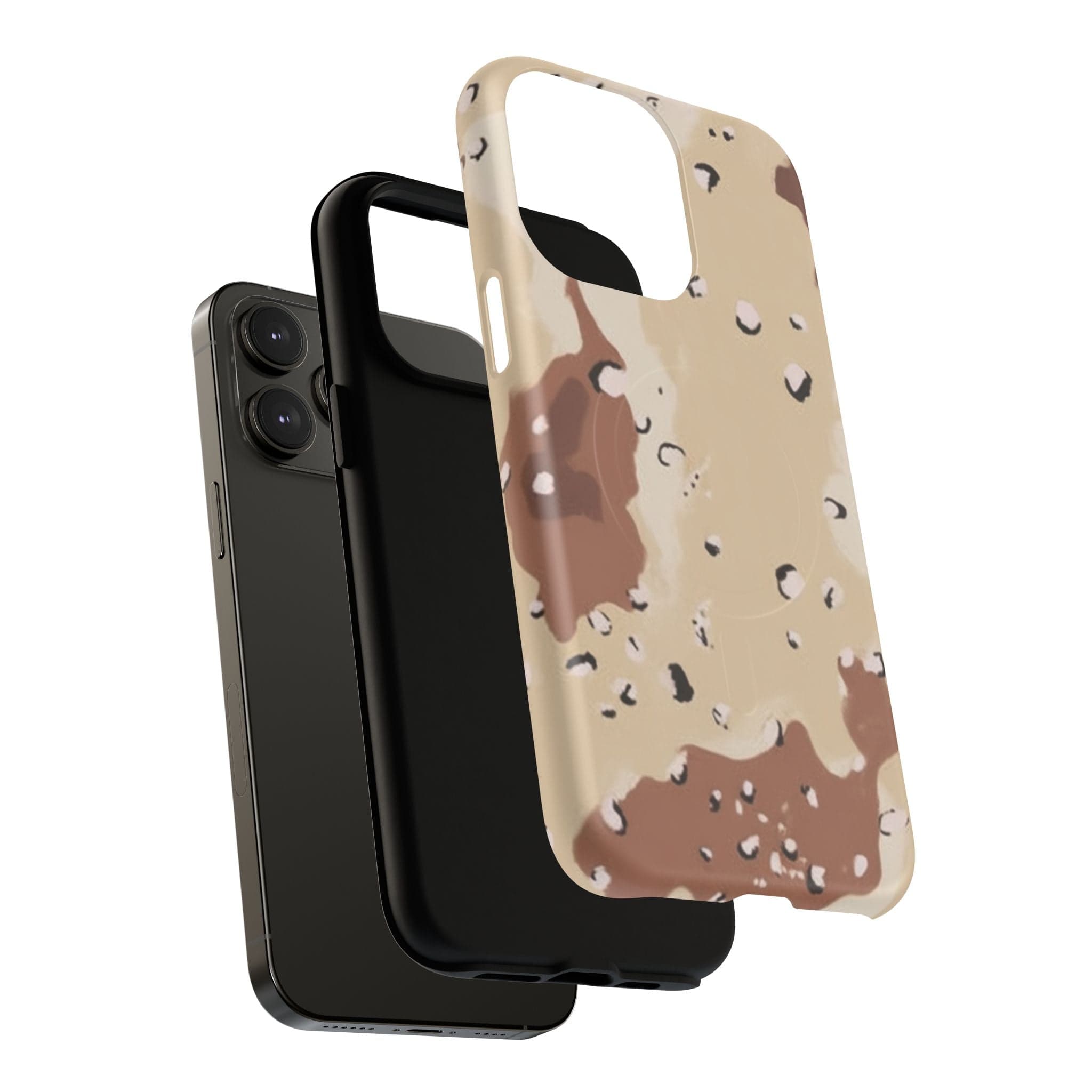 Chocolate Chip Camo Tough Magnetic iPhone Case