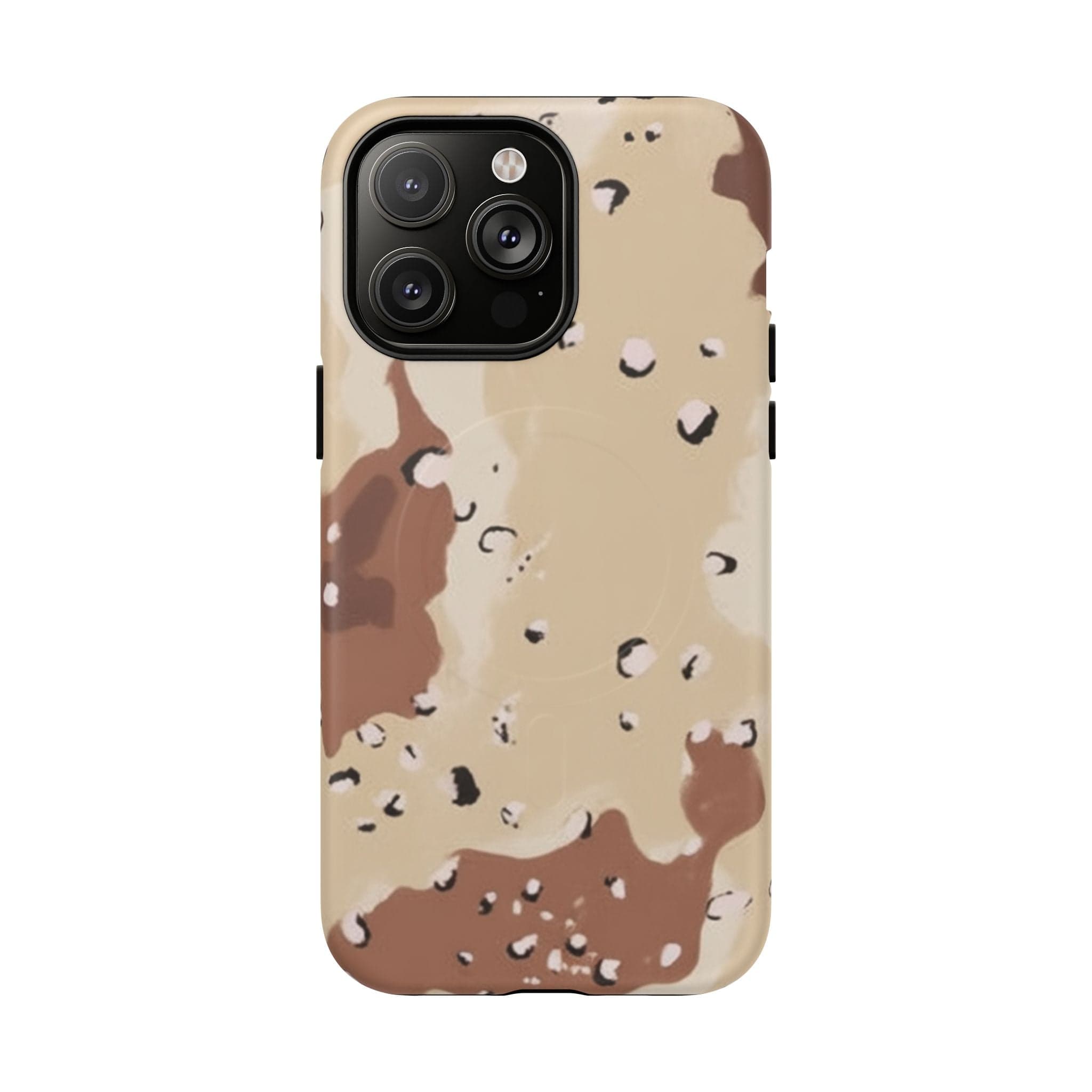 Chocolate Chip Camo Tough Magnetic iPhone Case