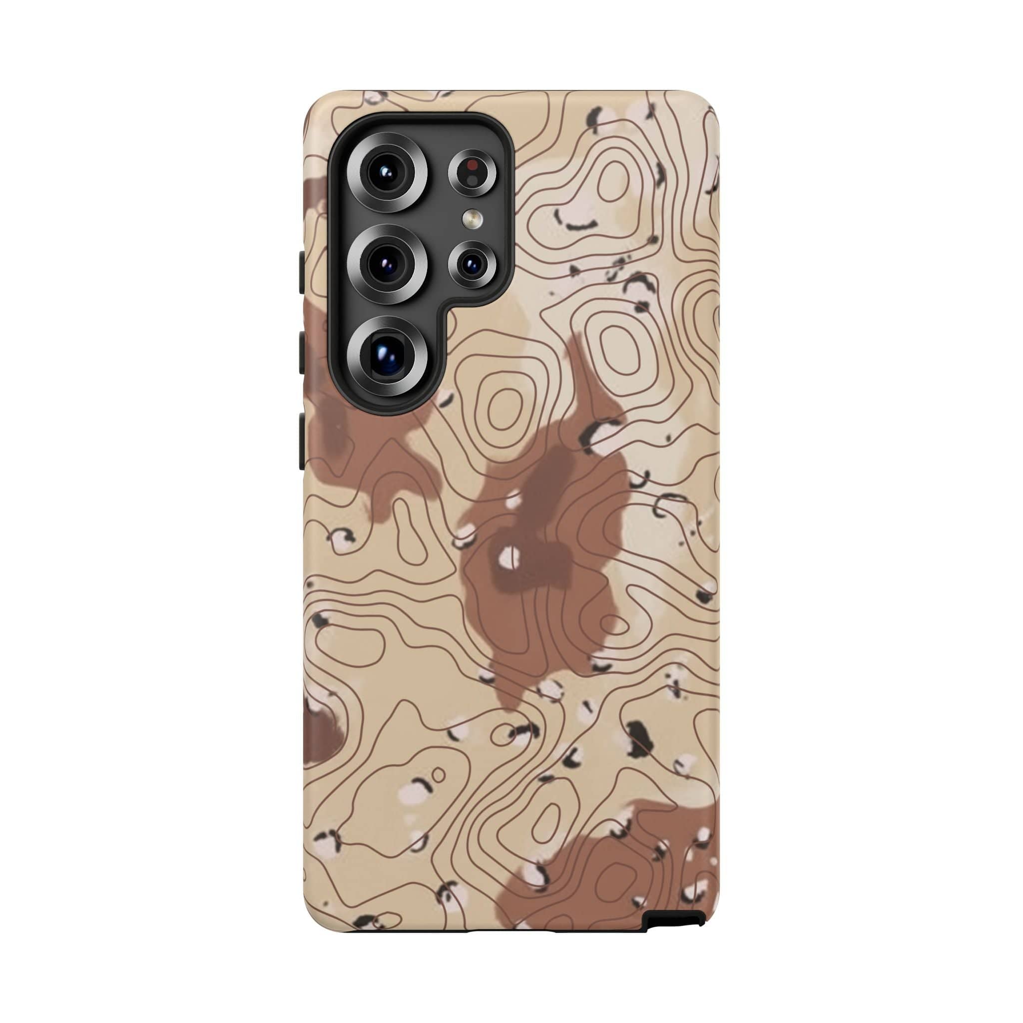 Chocolate Chip Topo Tough Android Case