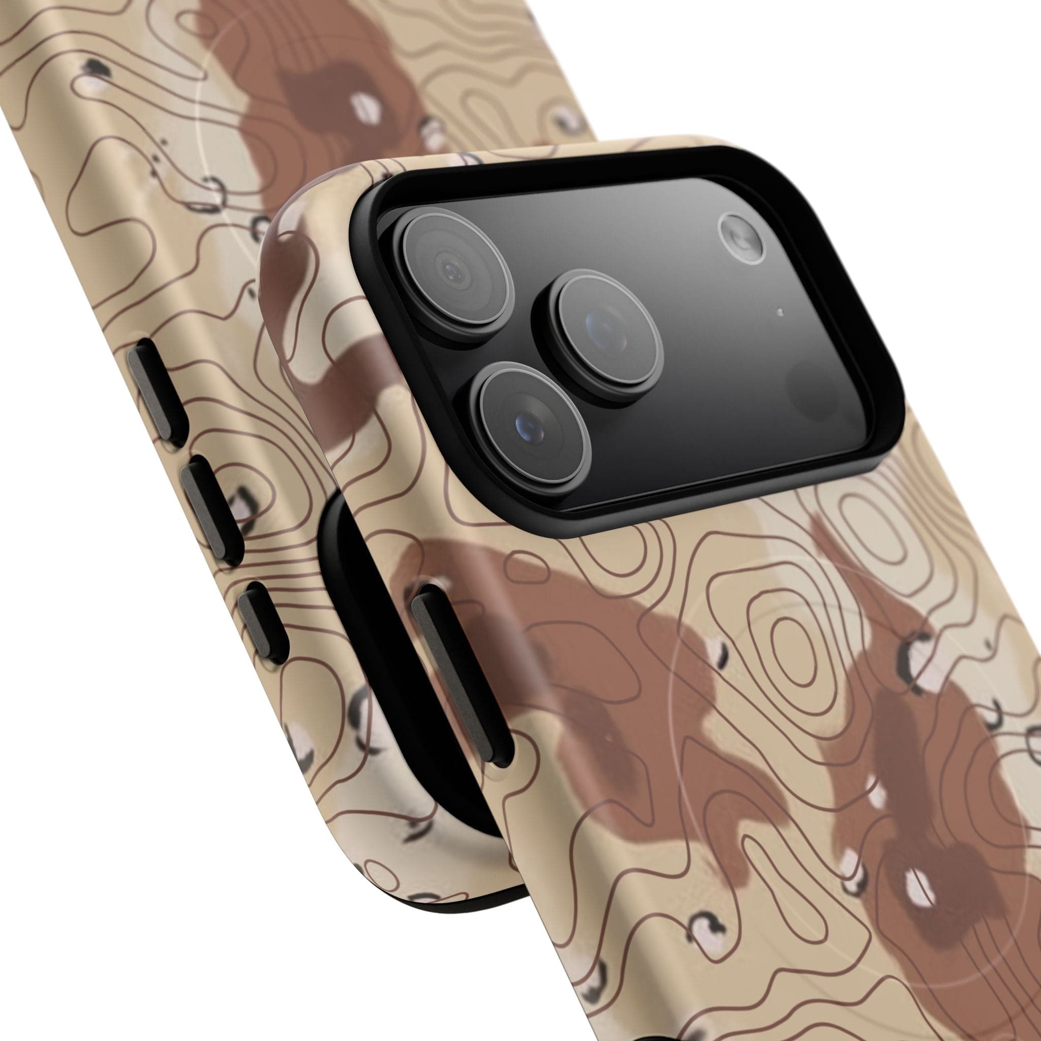 Chocolate Chip Topo Tough Magnetic iPhone Case