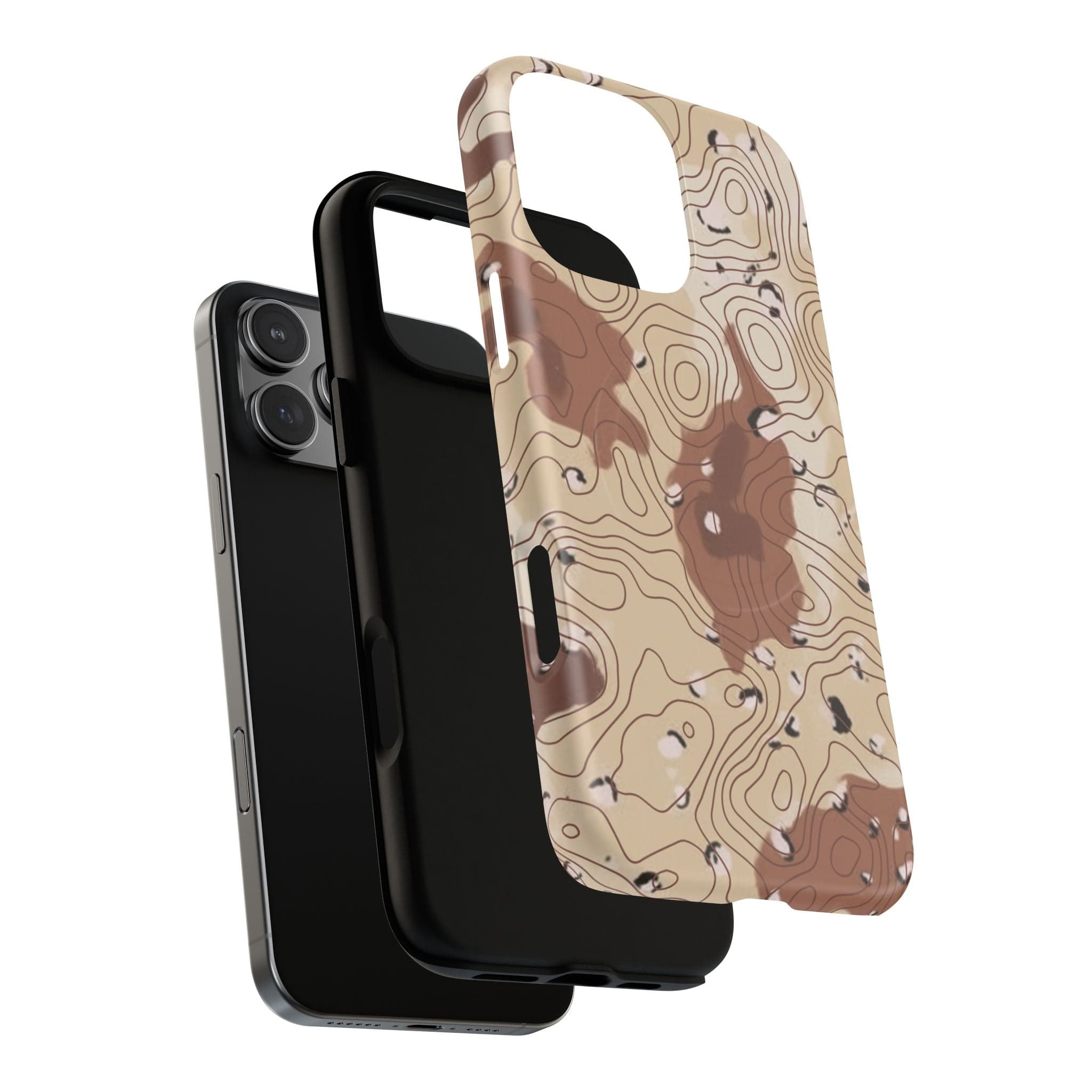 Chocolate Chip Topo Tough Magnetic iPhone Case