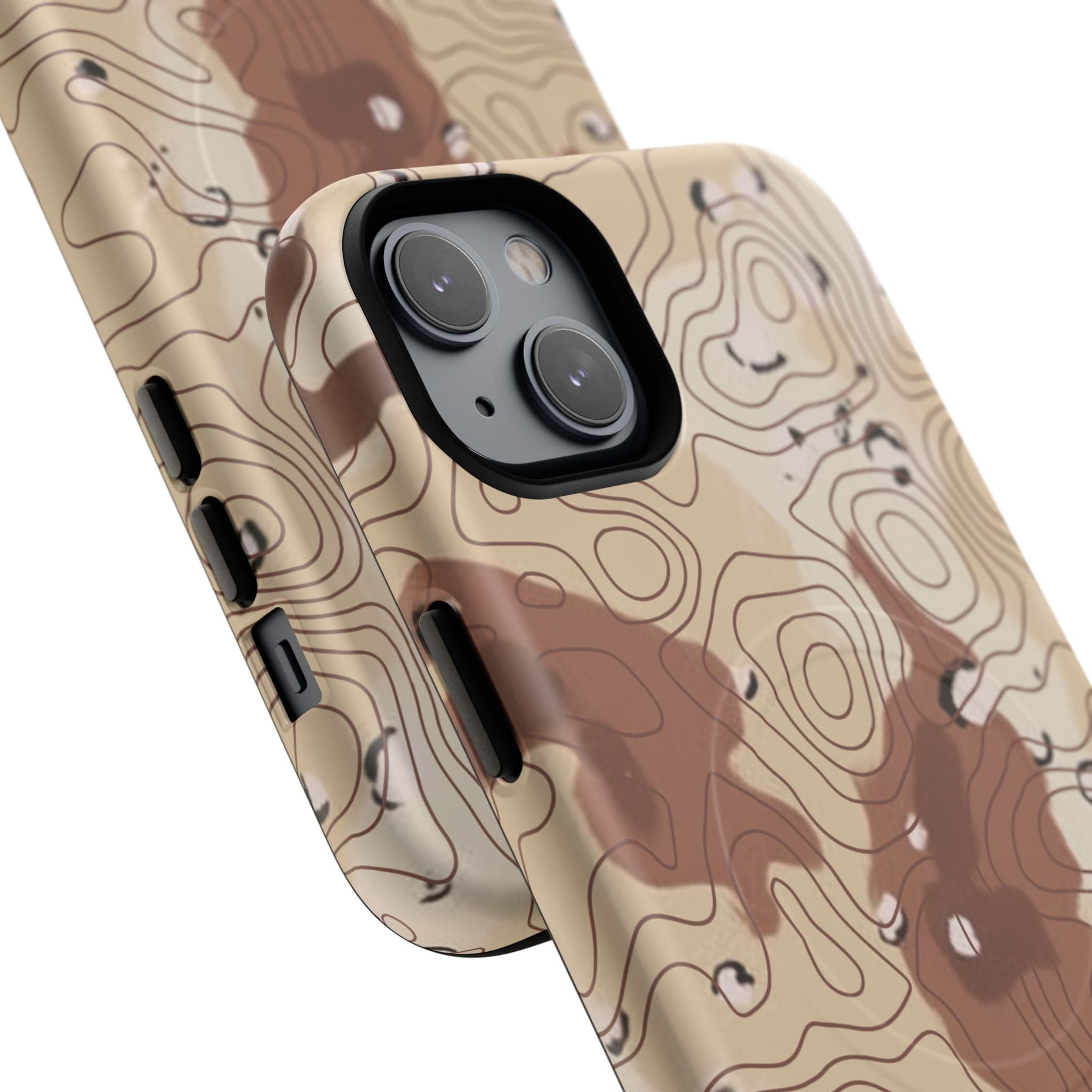 Chocolate Chip Topo Tough Magnetic iPhone Case