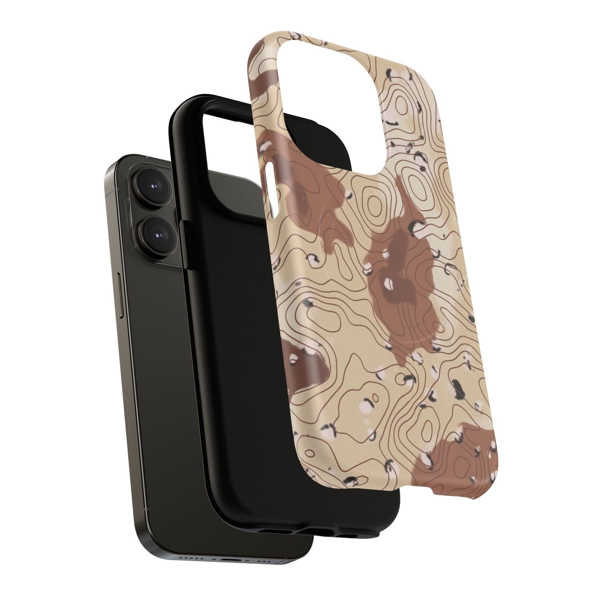 Chocolate Chip Topo Tough Magnetic iPhone Case