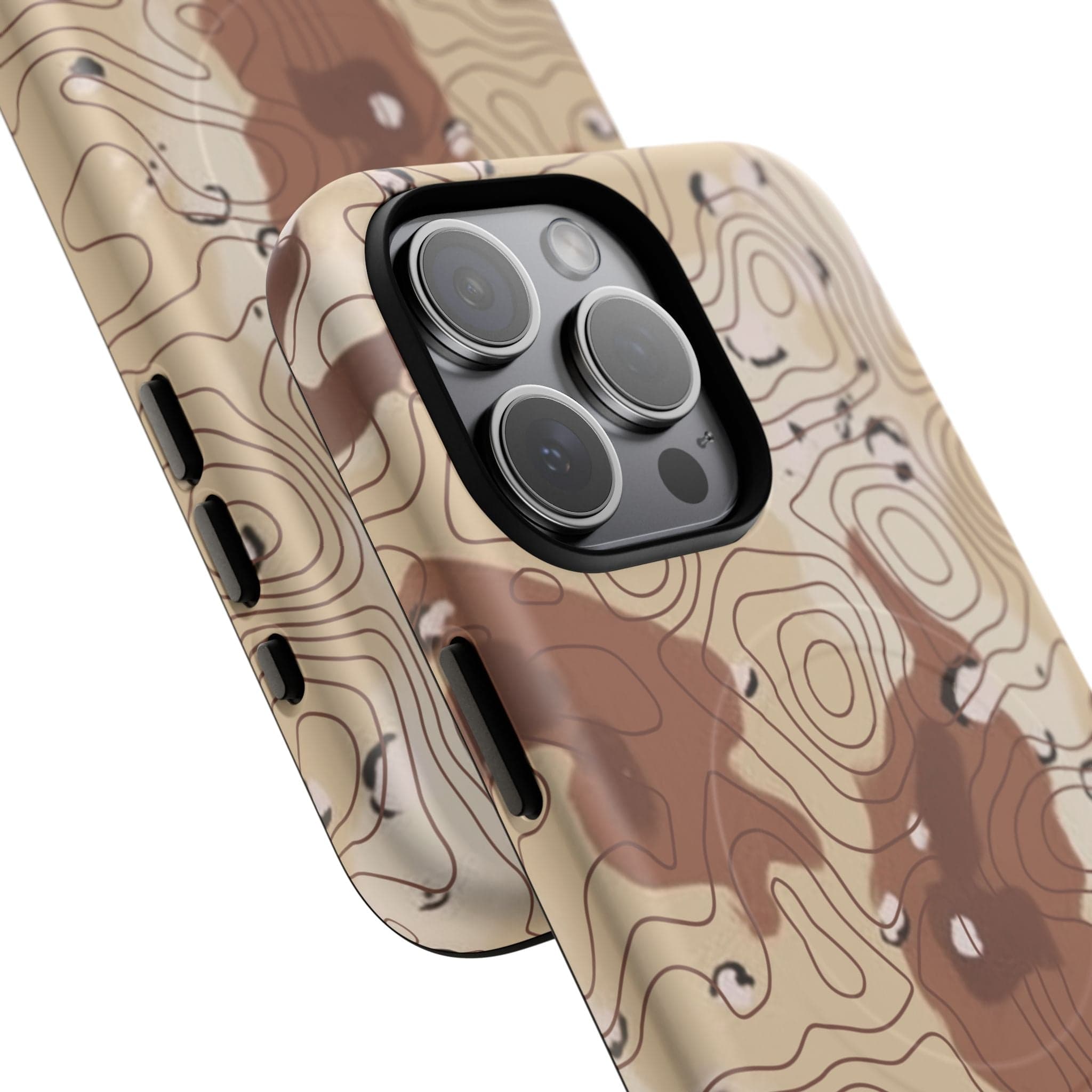 Chocolate Chip Topo Tough Magnetic iPhone Case