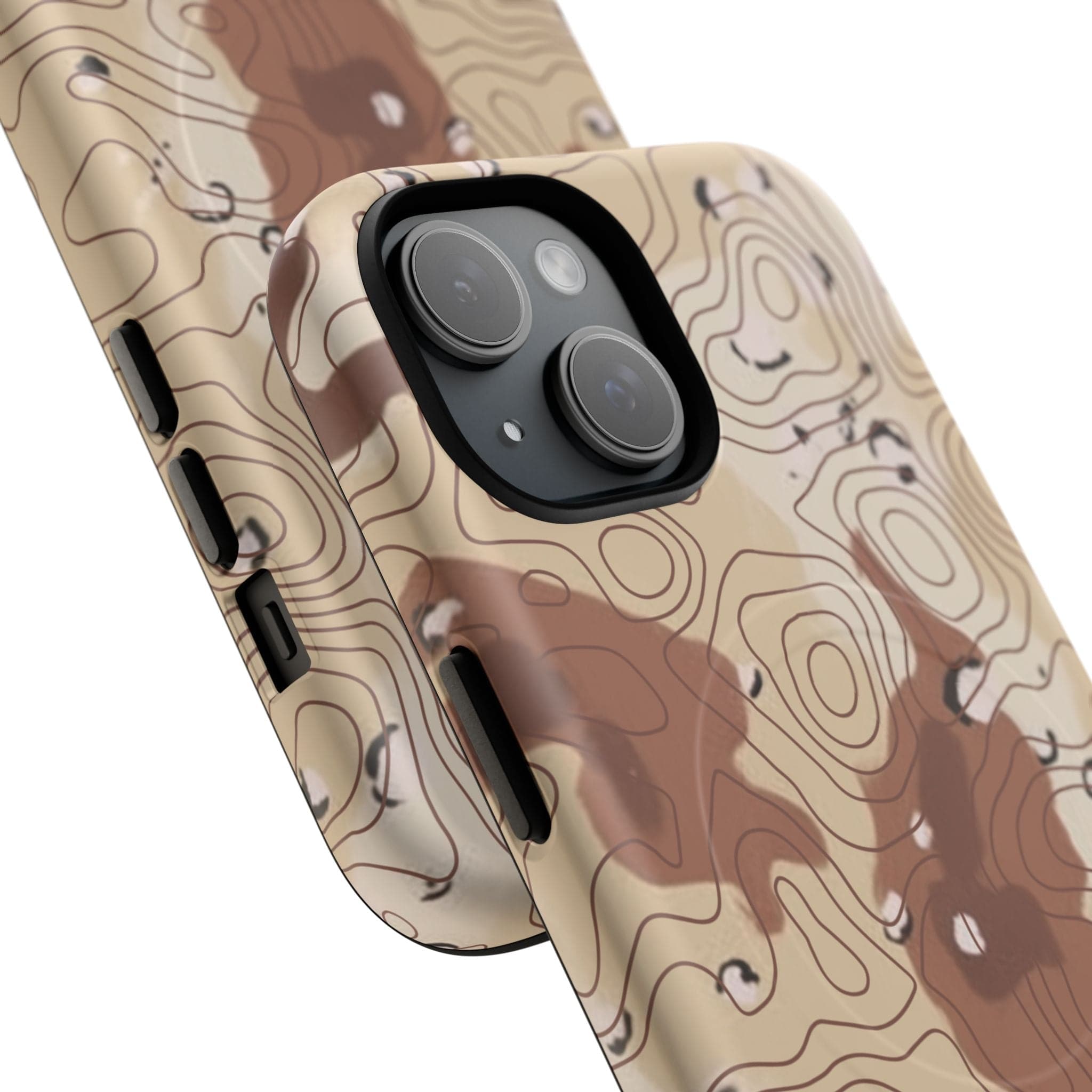 Chocolate Chip Topo Tough Magnetic iPhone Case