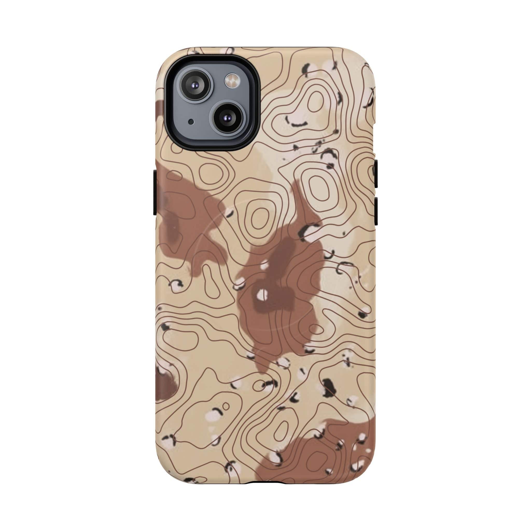 Chocolate Chip Topo Tough Magnetic iPhone Case