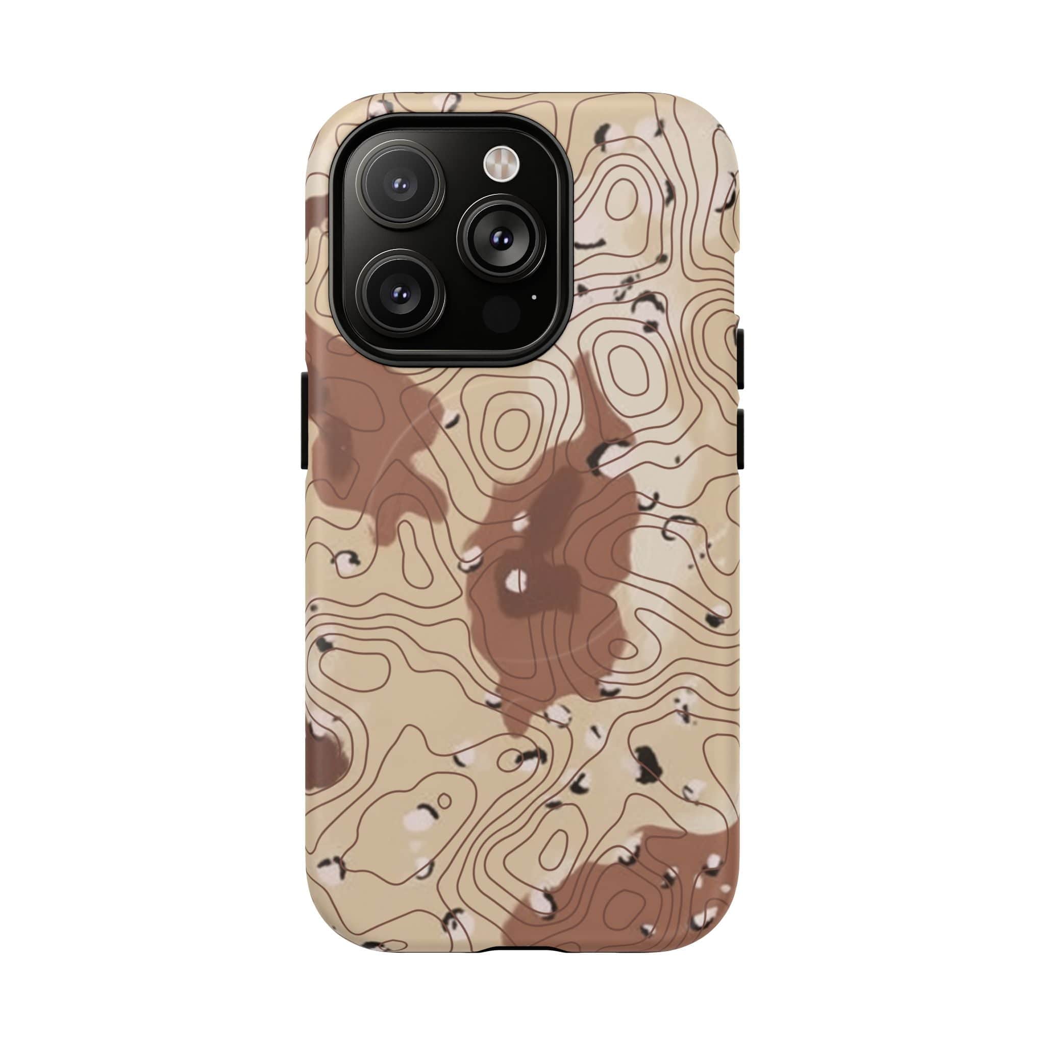 Chocolate Chip Topo Tough Magnetic iPhone Case