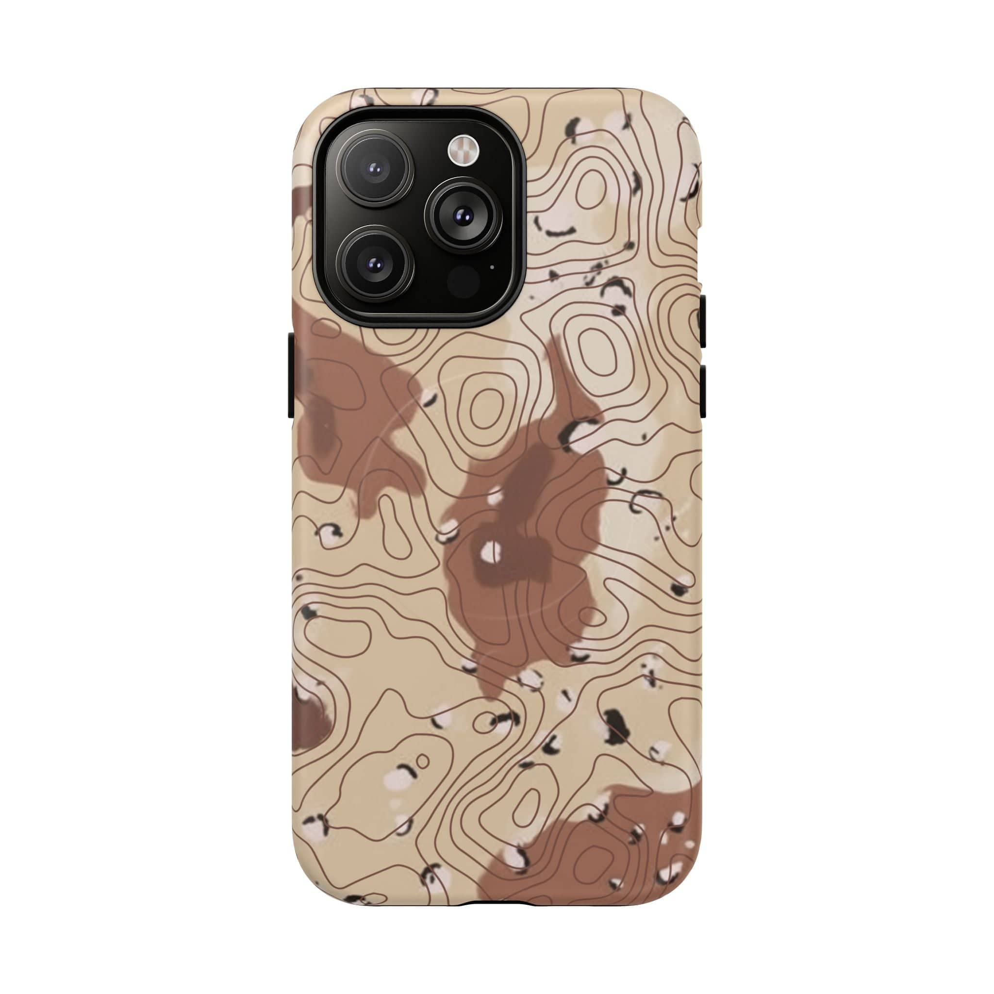 Chocolate Chip Topo Tough Magnetic iPhone Case