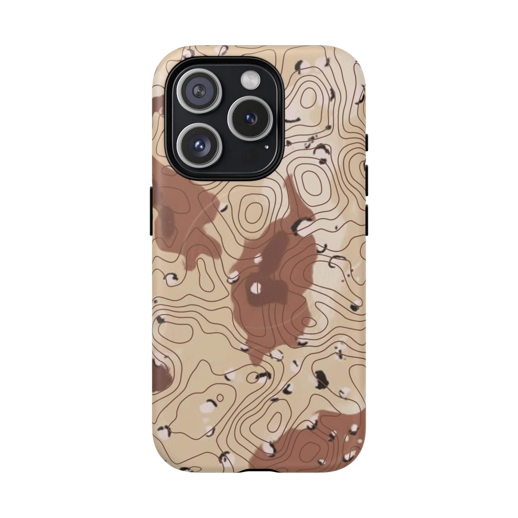 Chocolate Chip Topo Tough Magnetic iPhone Case
