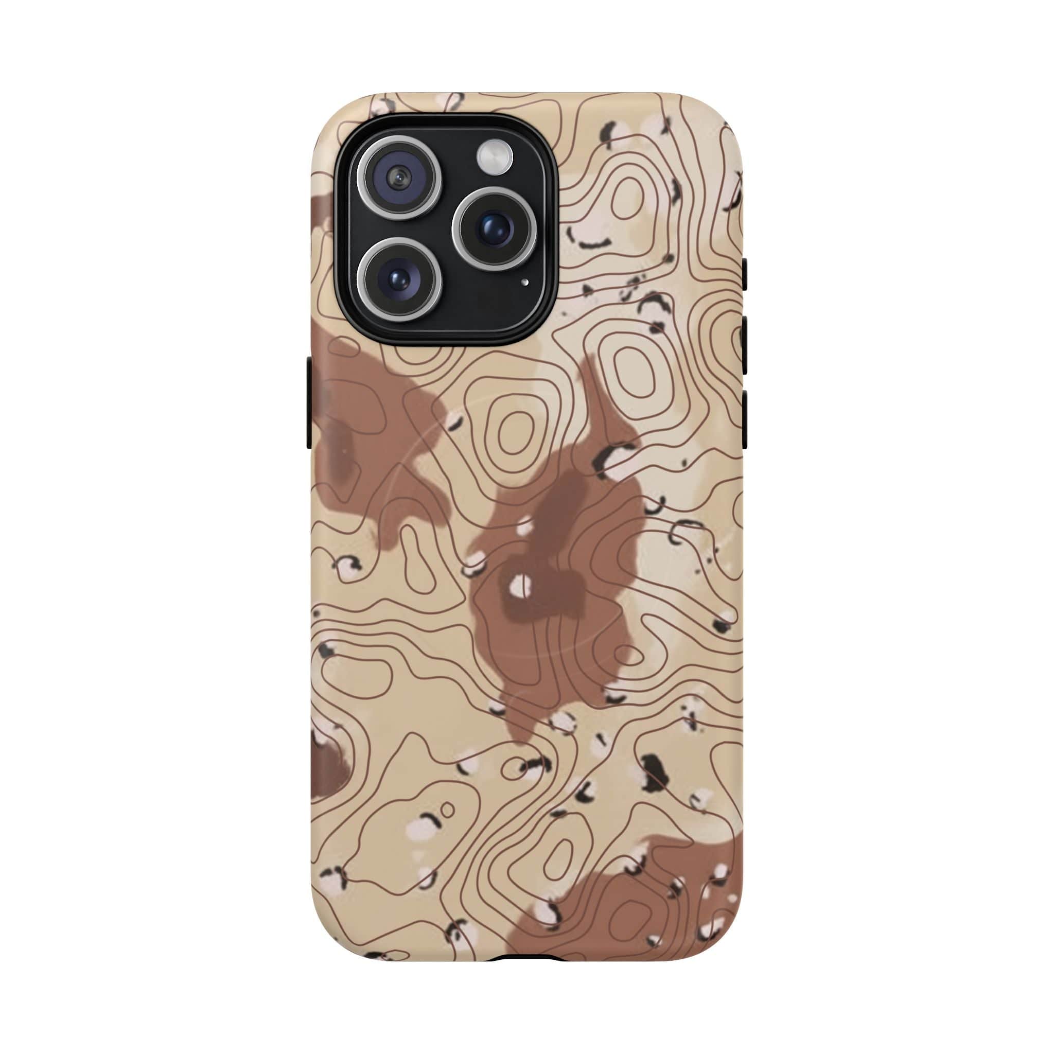 Chocolate Chip Topo Tough Magnetic iPhone Case