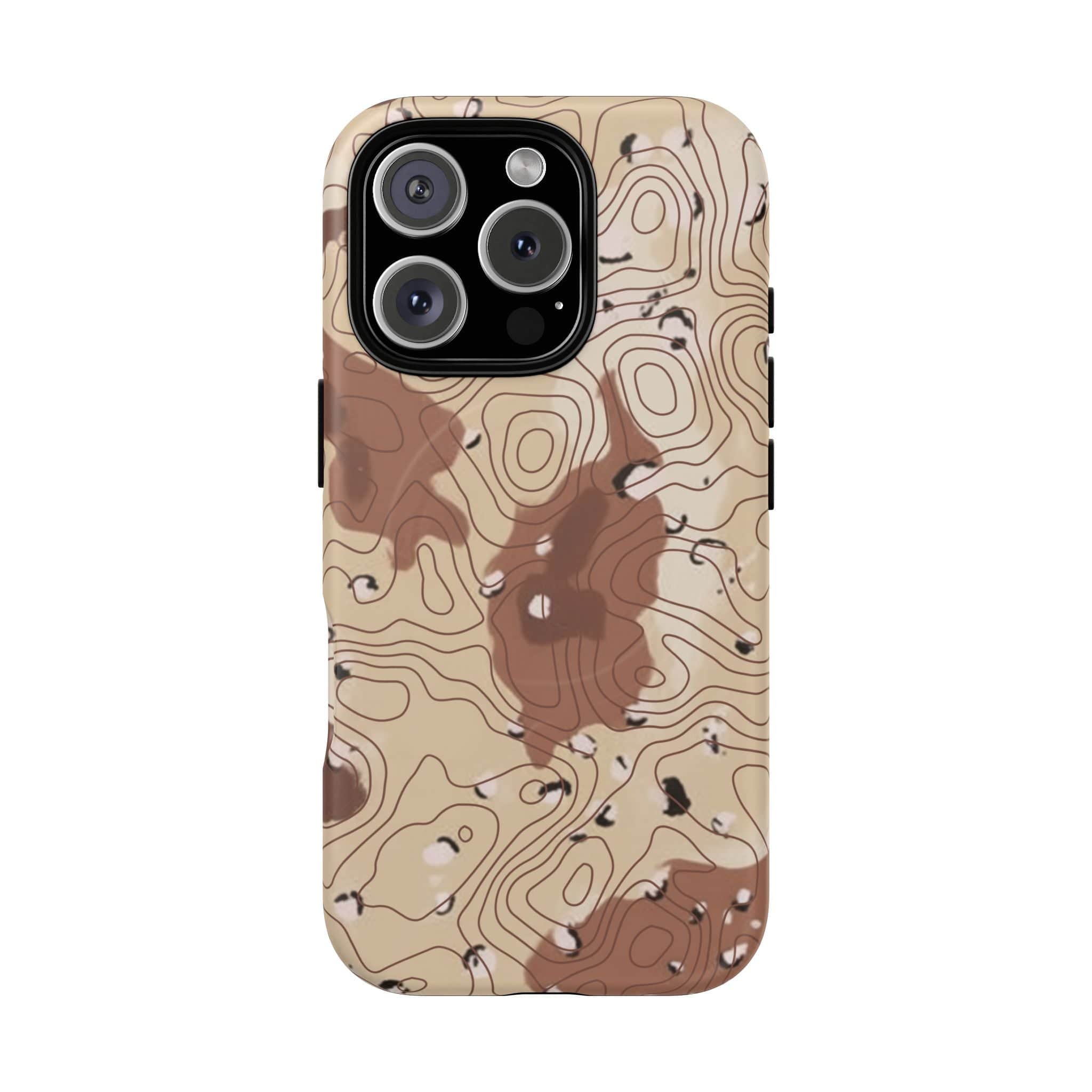 Chocolate Chip Topo Tough Magnetic iPhone Case