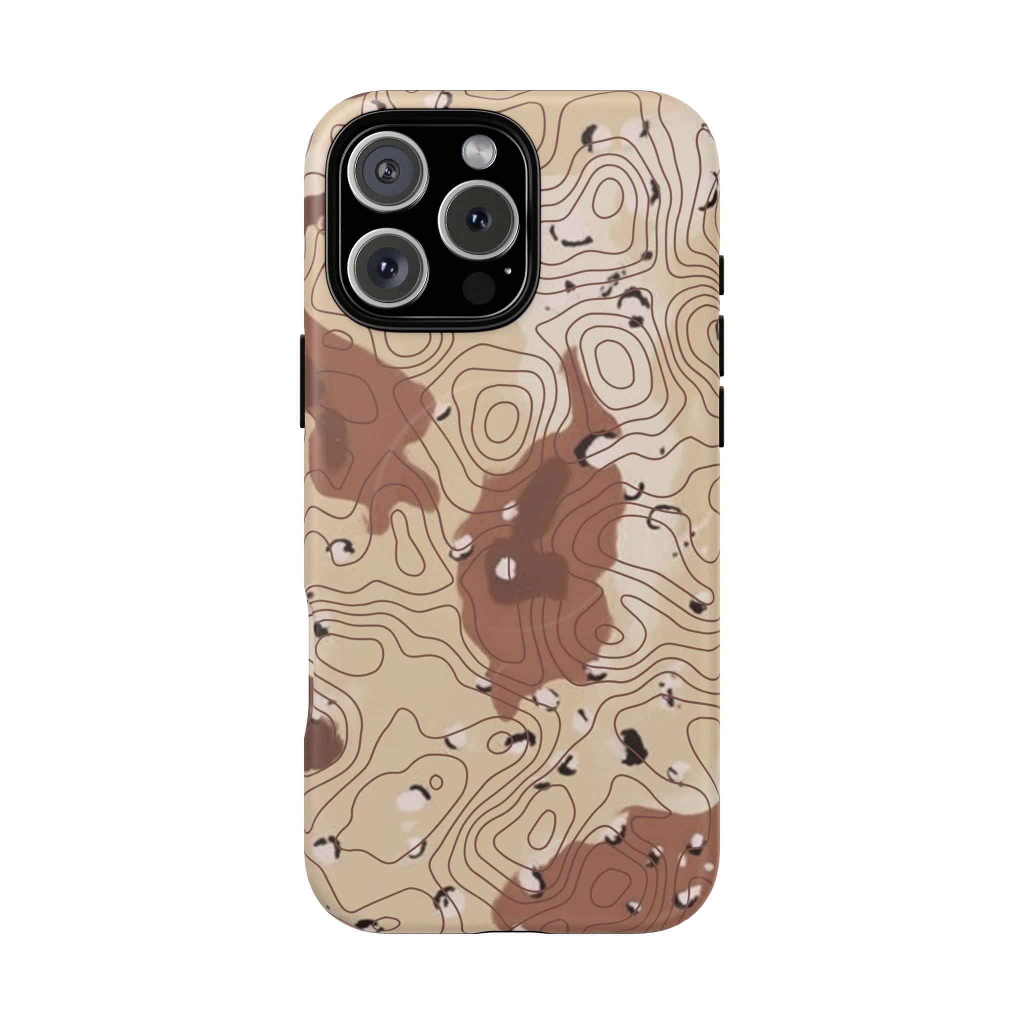 Chocolate Chip Topo Tough Magnetic iPhone Case