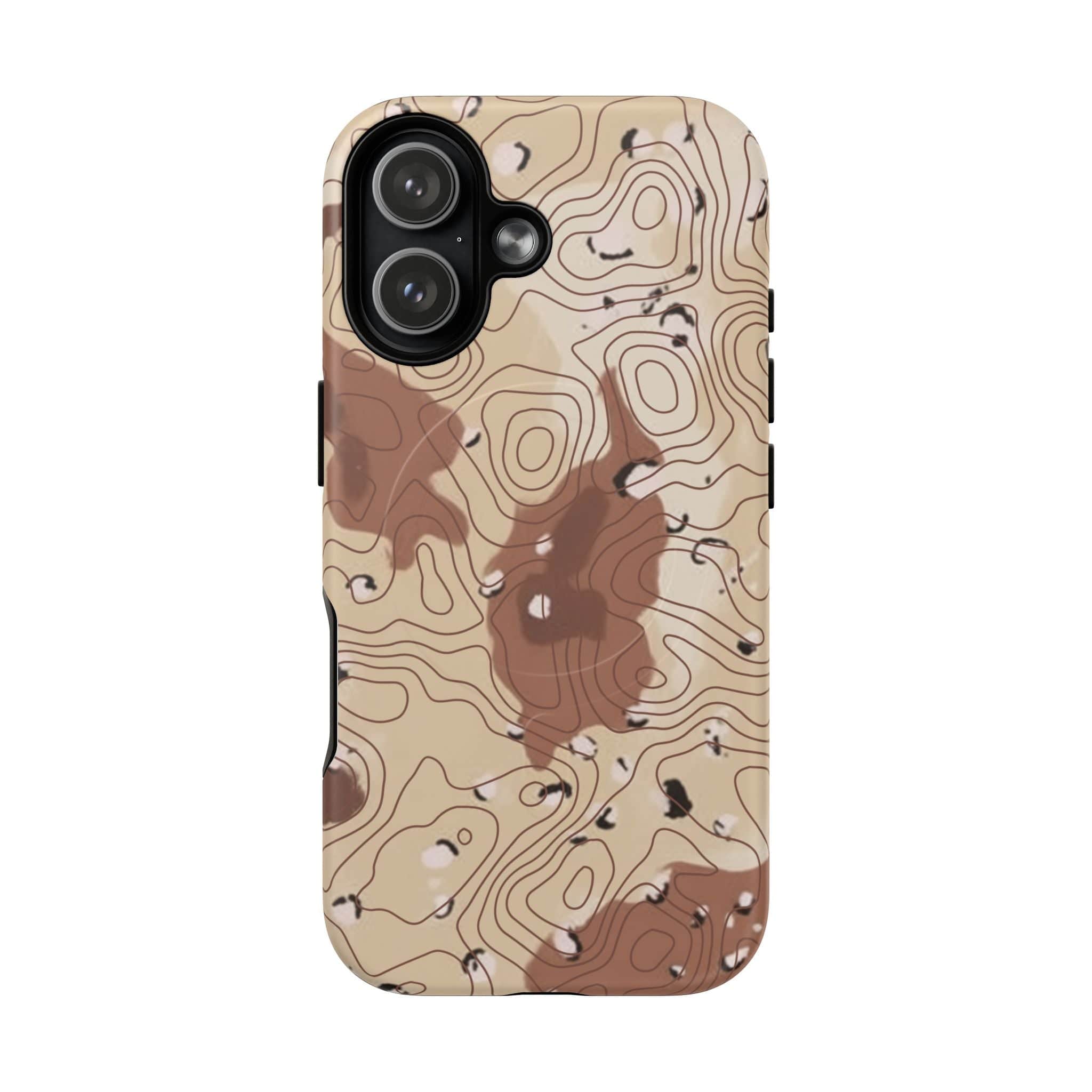 Chocolate Chip Topo Tough Magnetic iPhone Case