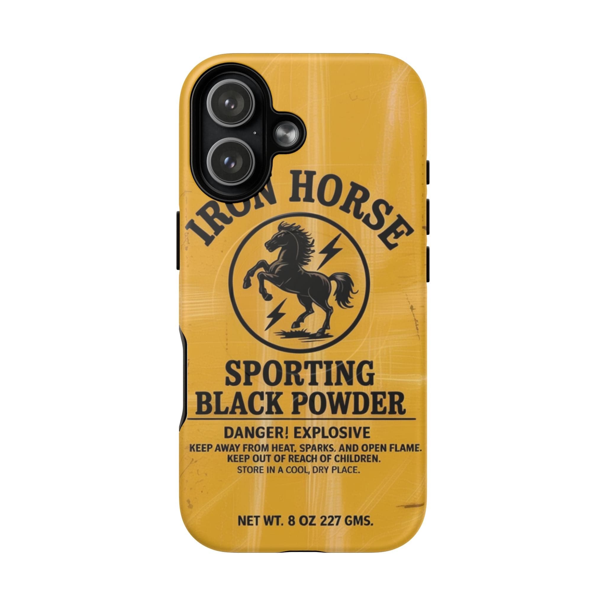 Iron Horse Black Powder Tough Magnetic iPhone Case