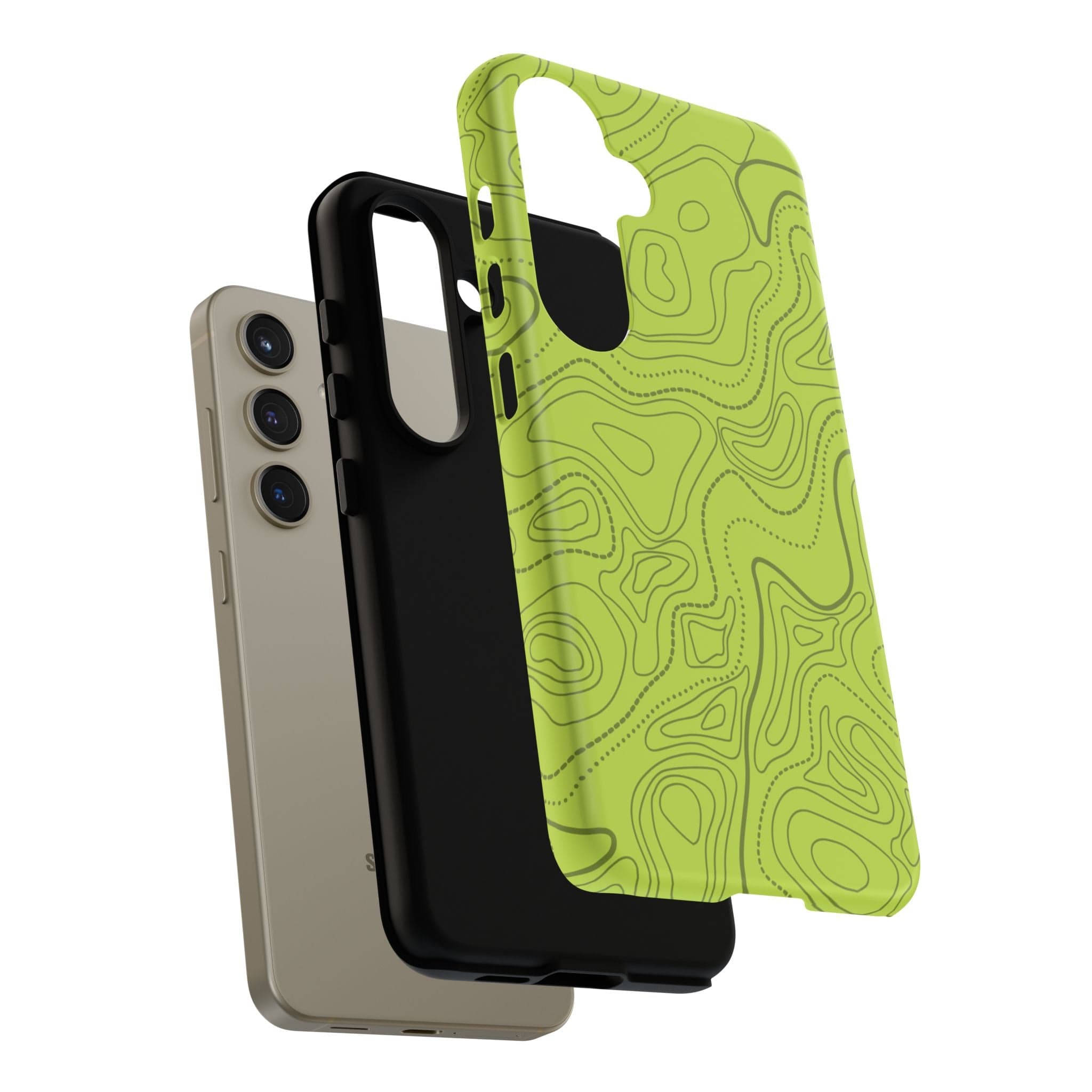 Signal Green Topo Tough Android Case