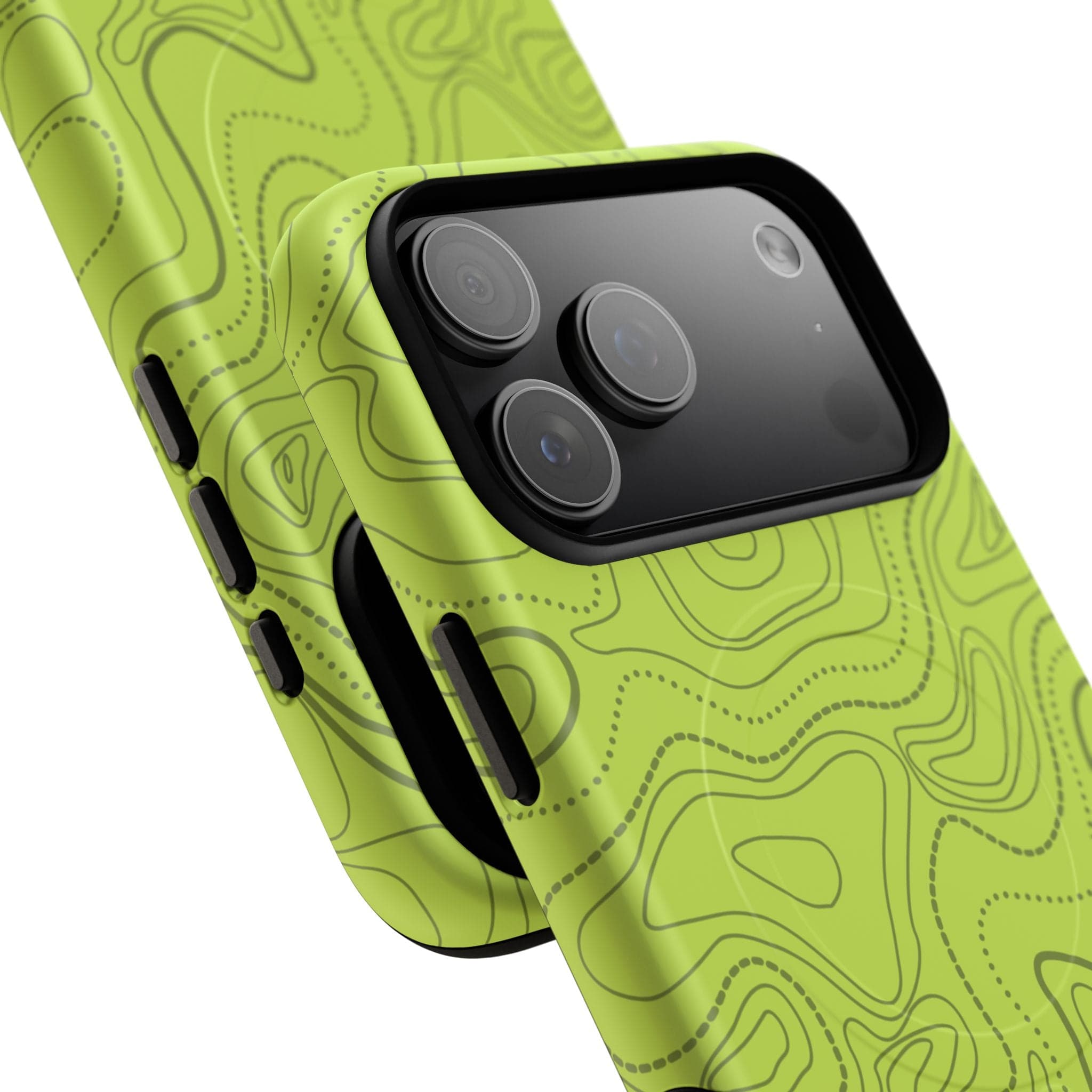 Signal Green Topo Tough Magnetic iPhone Case