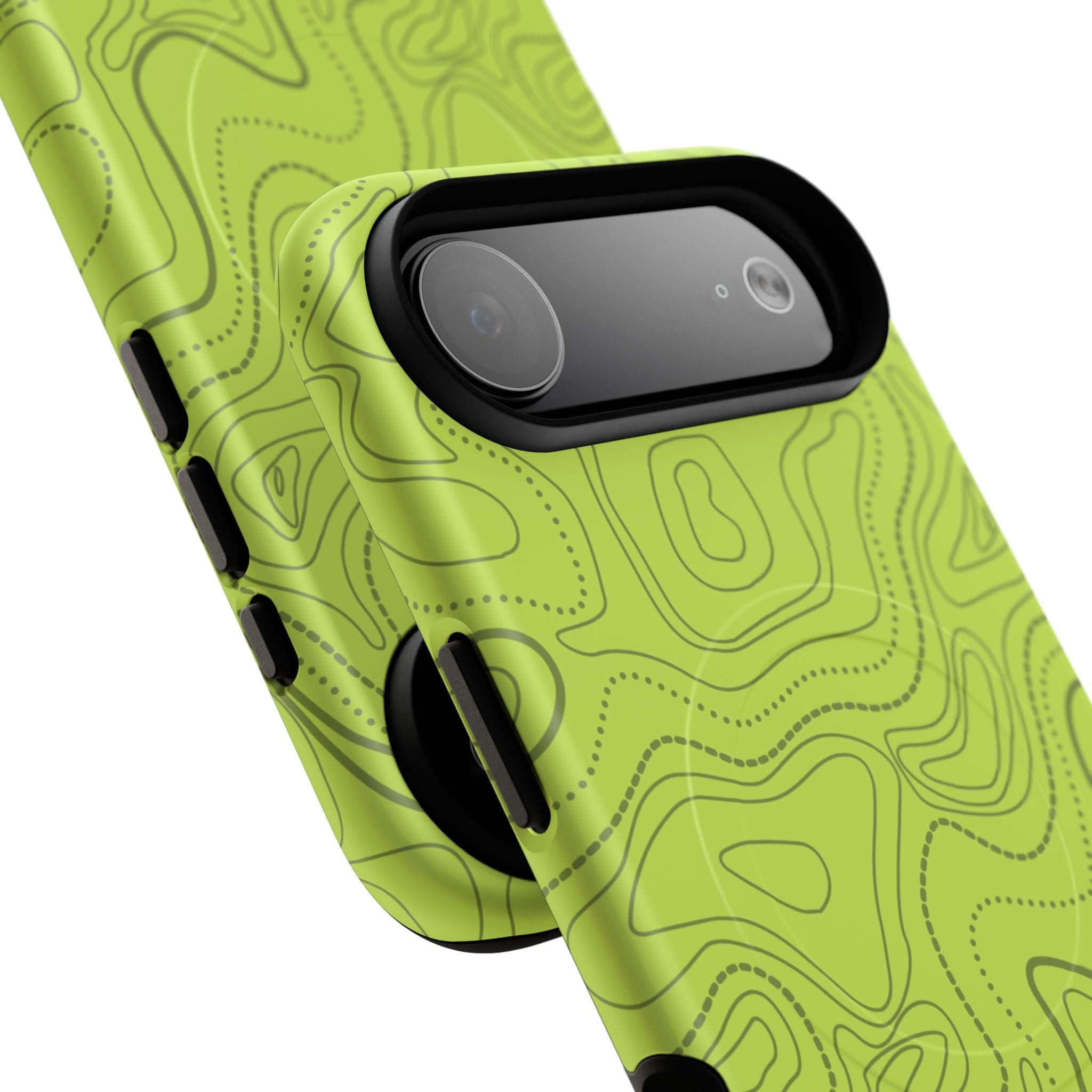 Signal Green Topo Tough Magnetic iPhone Case