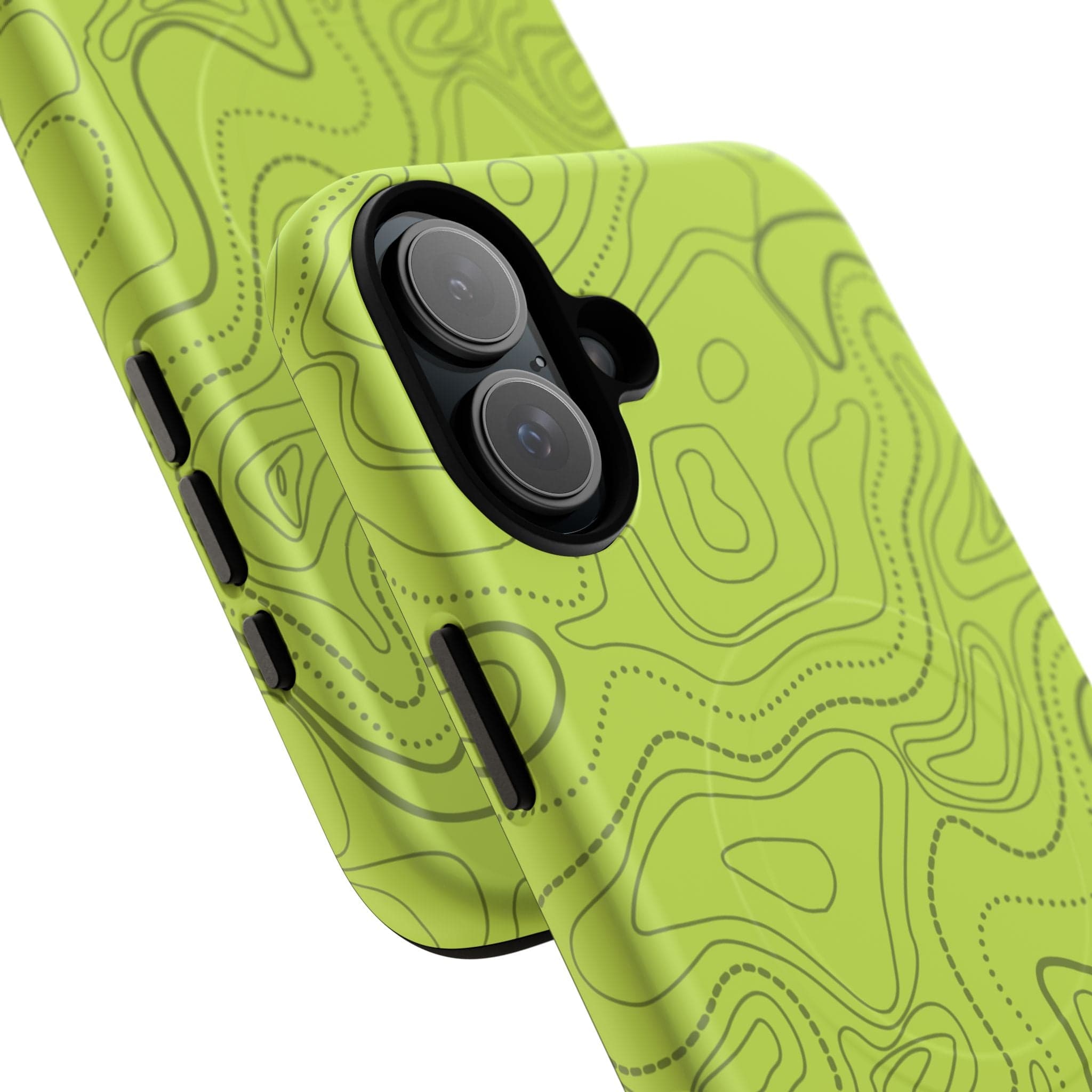 Signal Green Topo Tough Magnetic iPhone Case