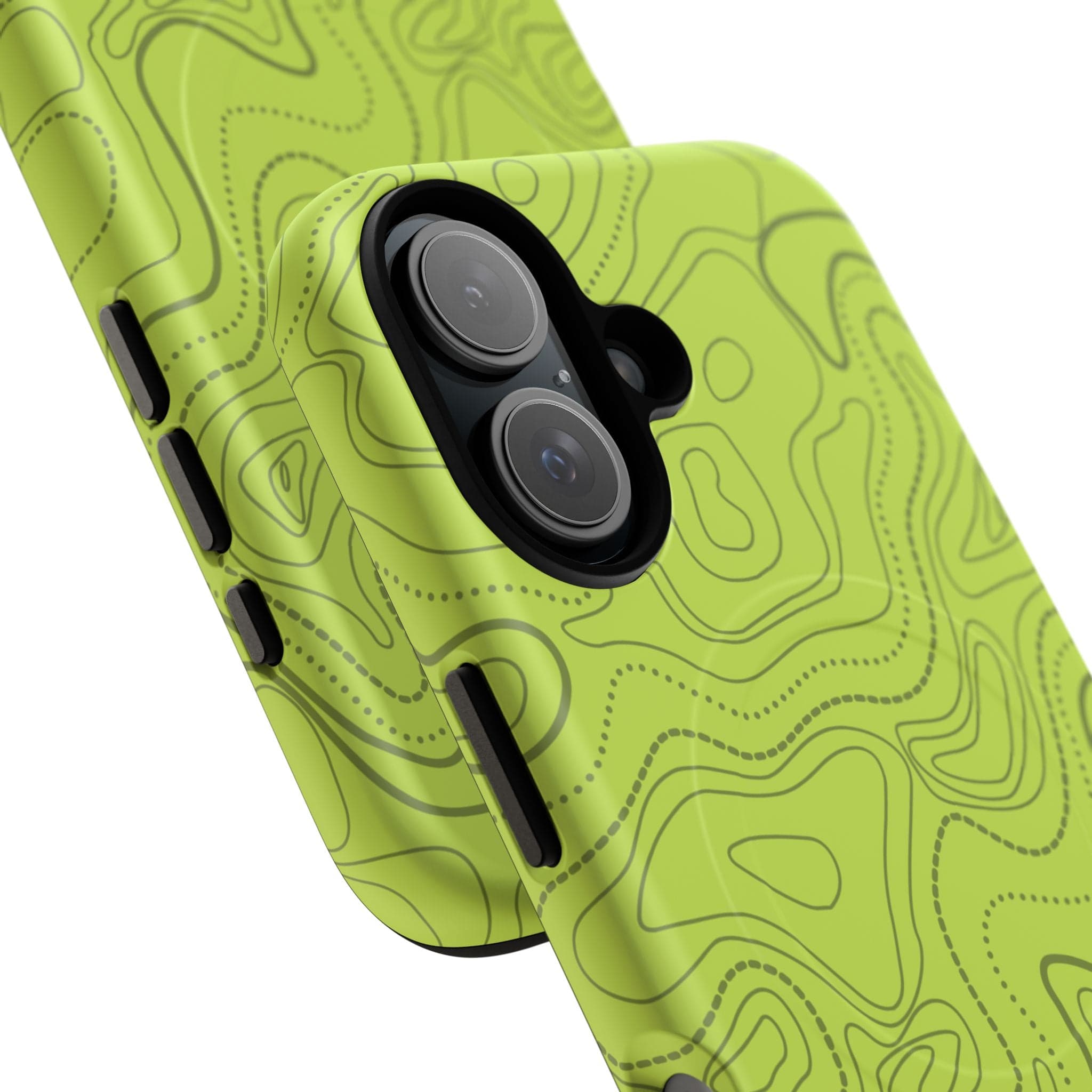 Signal Green Topo Tough Magnetic iPhone Case