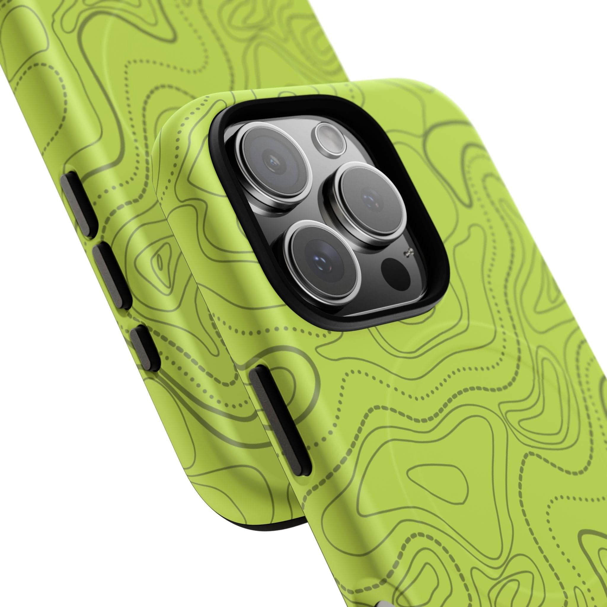 Signal Green Topo Tough Magnetic iPhone Case