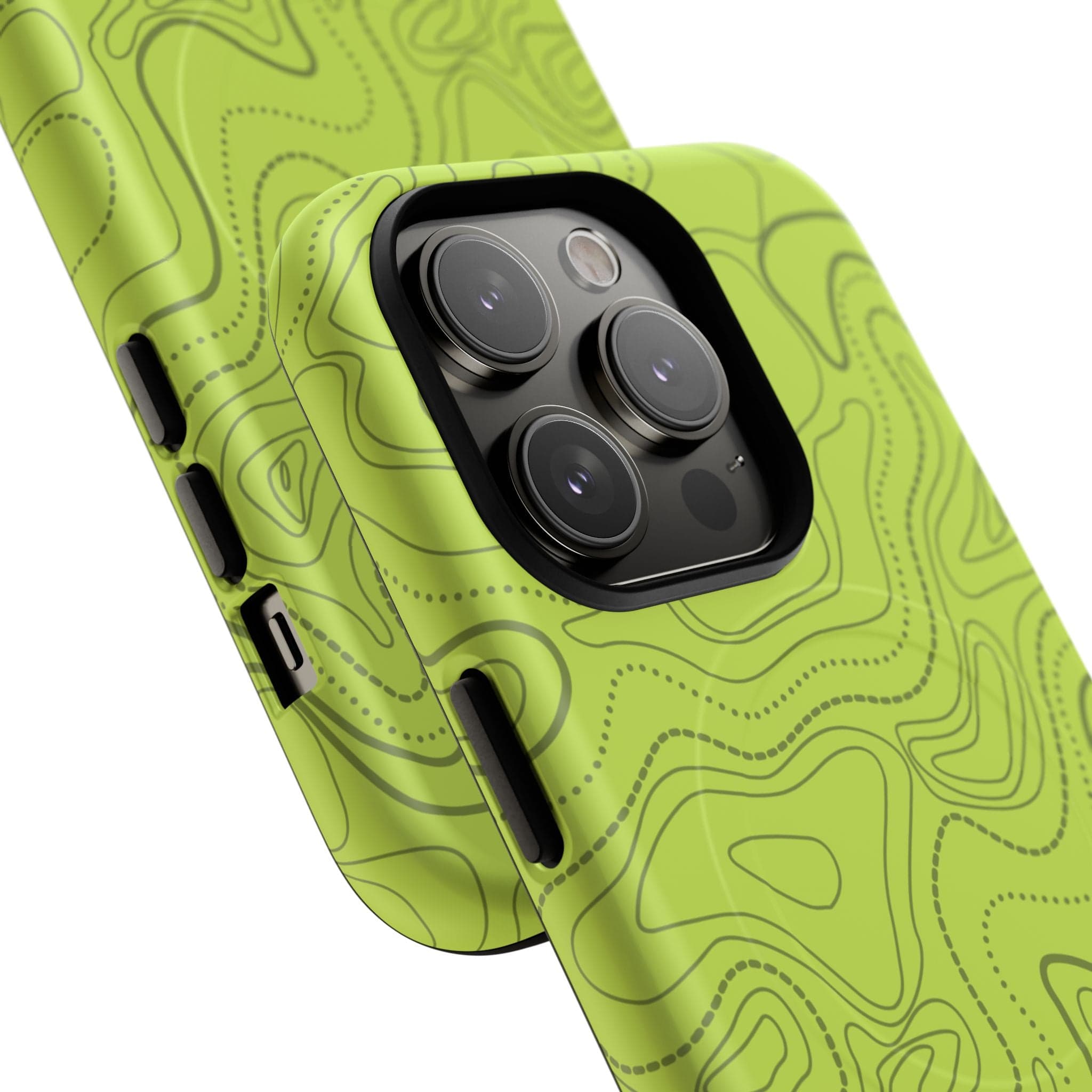 Signal Green Topo Tough Magnetic iPhone Case