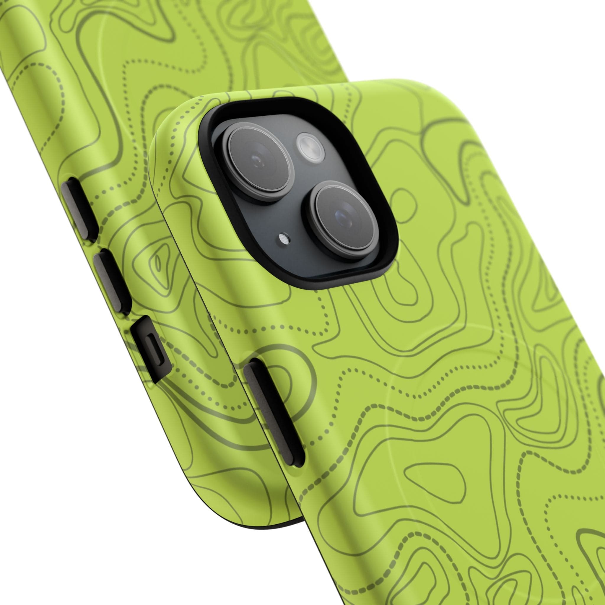 Signal Green Topo Tough Magnetic iPhone Case