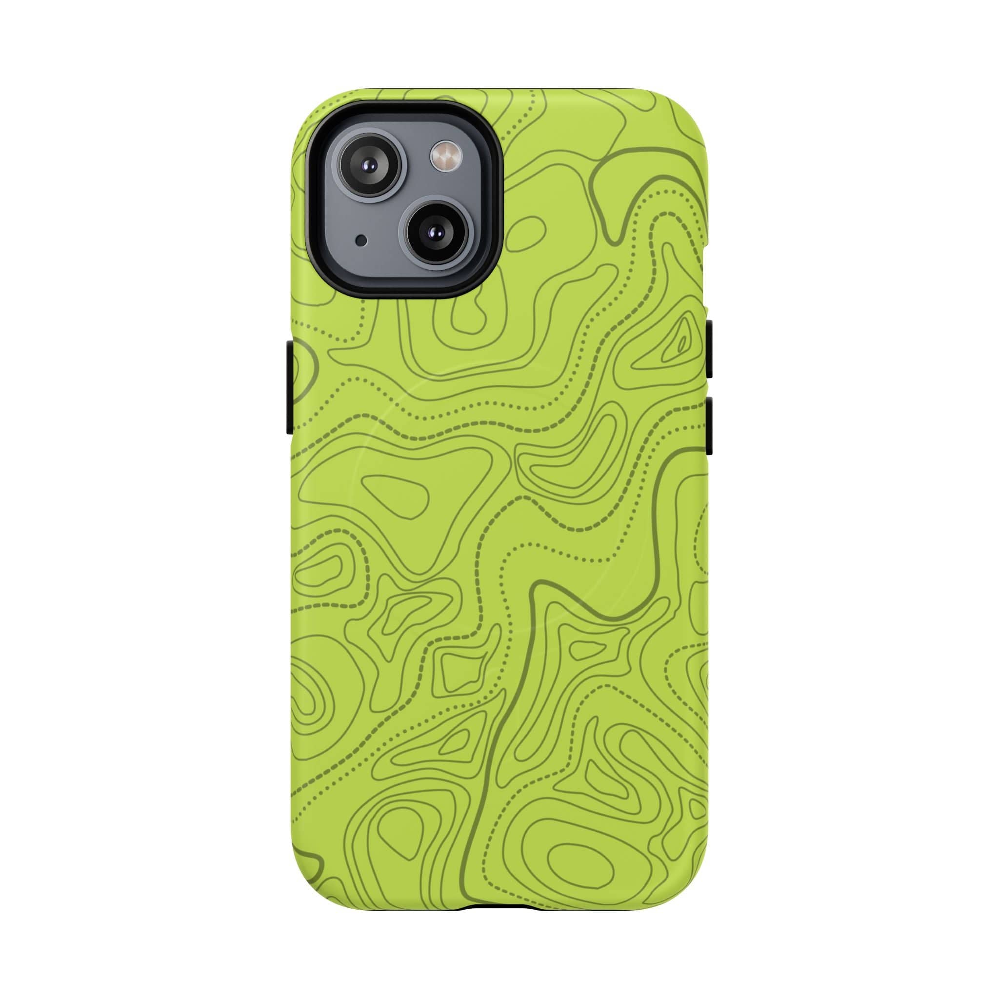 Signal Green Topo Tough Magnetic iPhone Case