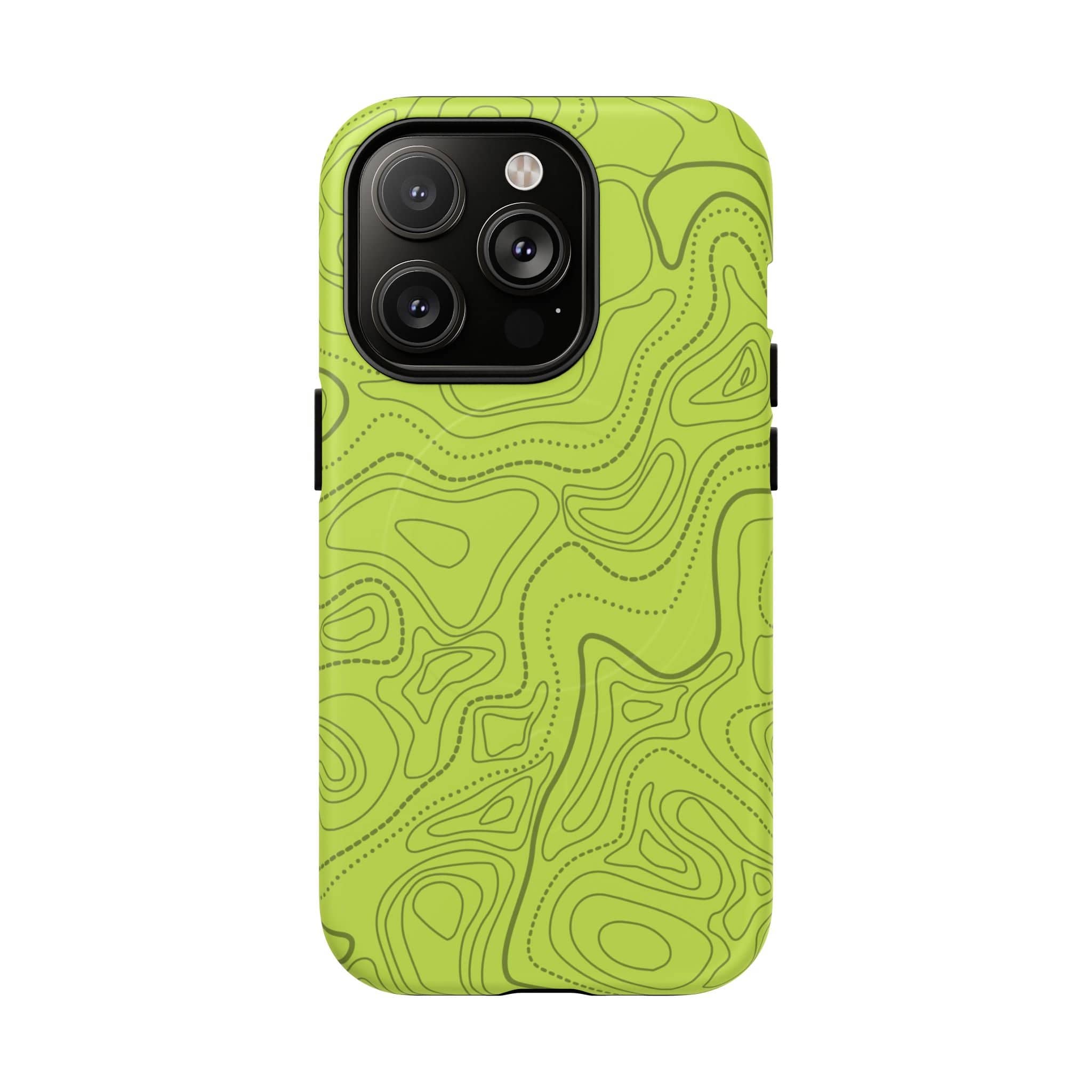 Signal Green Topo Tough Magnetic iPhone Case