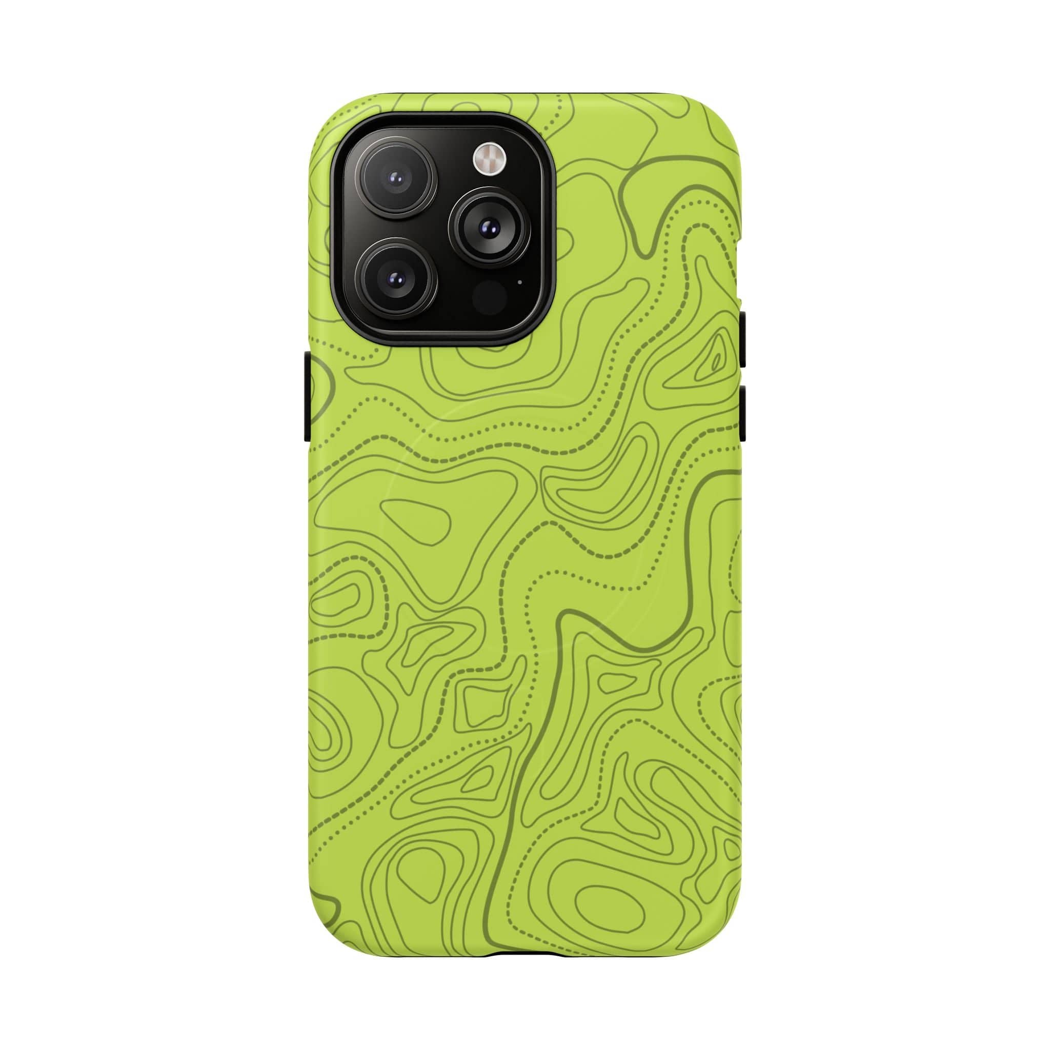 Signal Green Topo Tough Magnetic iPhone Case