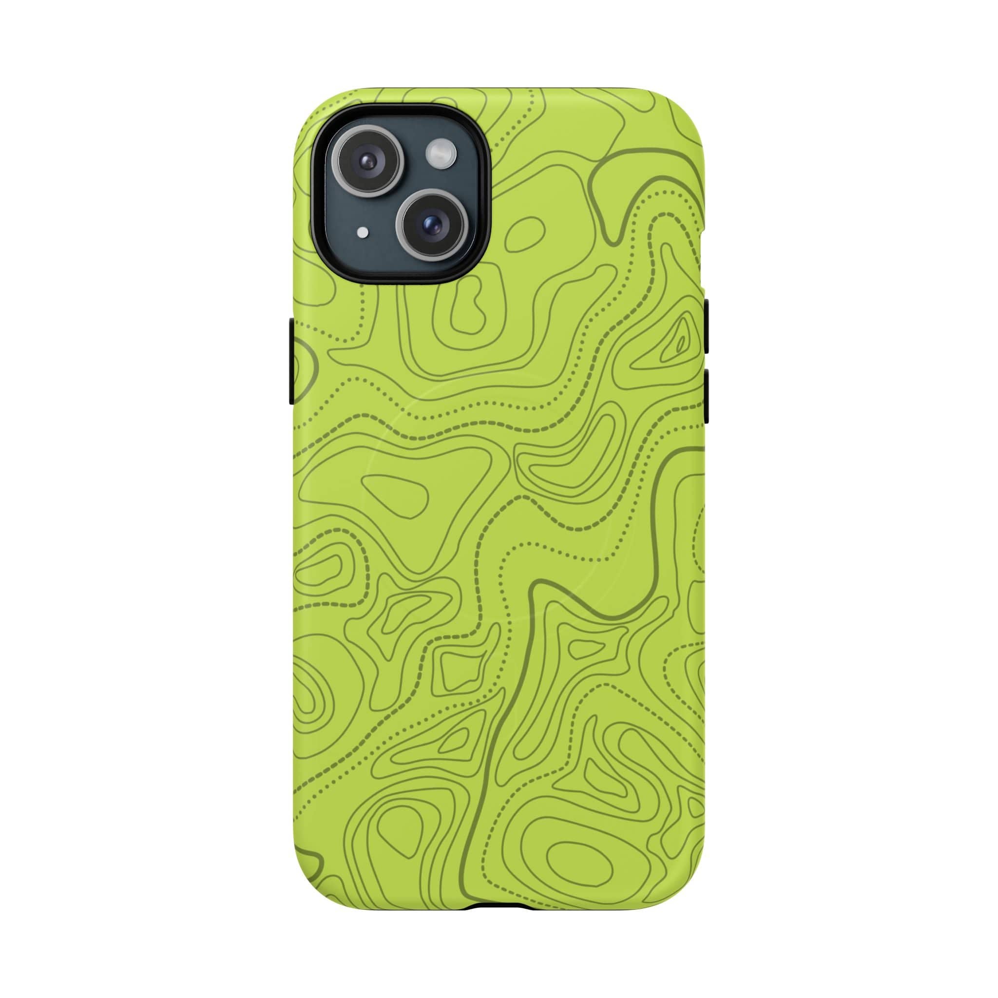 Signal Green Topo Tough Magnetic iPhone Case