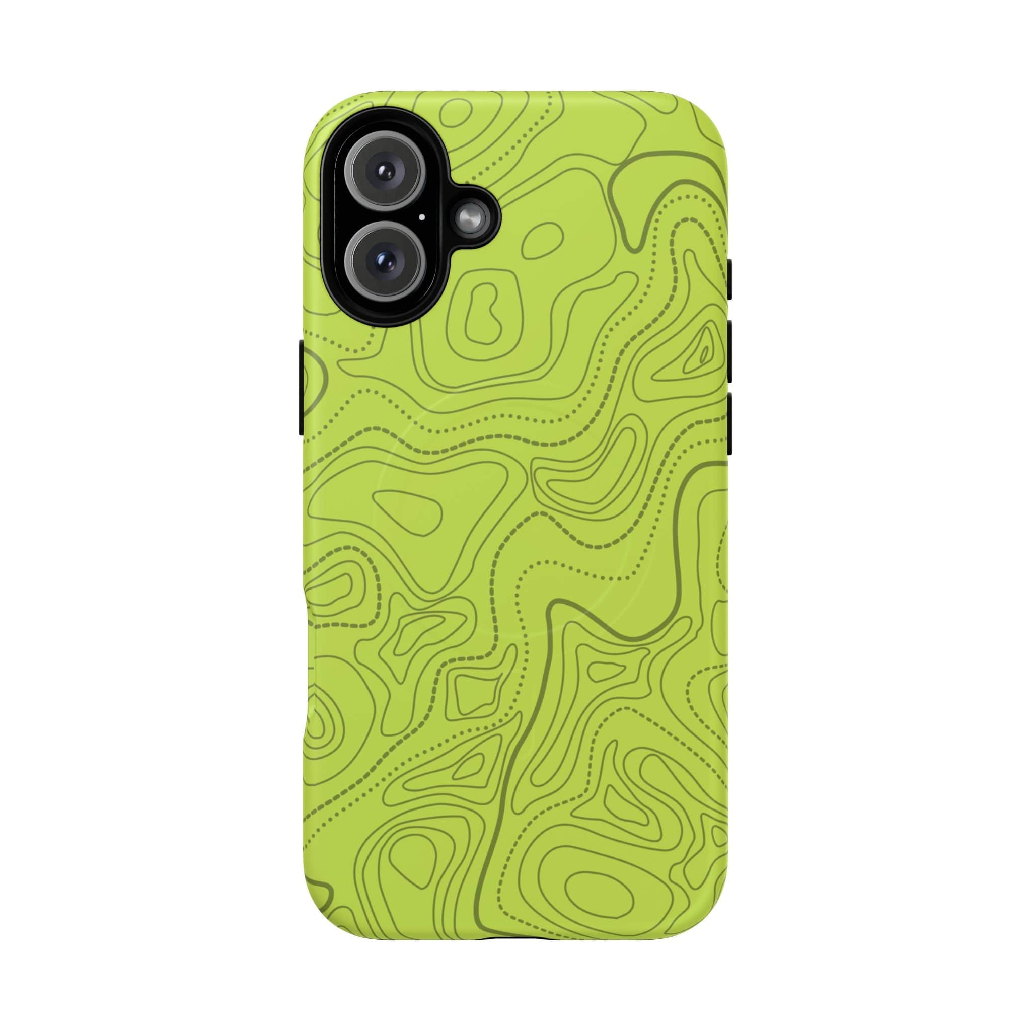 Signal Green Topo Tough Magnetic iPhone Case