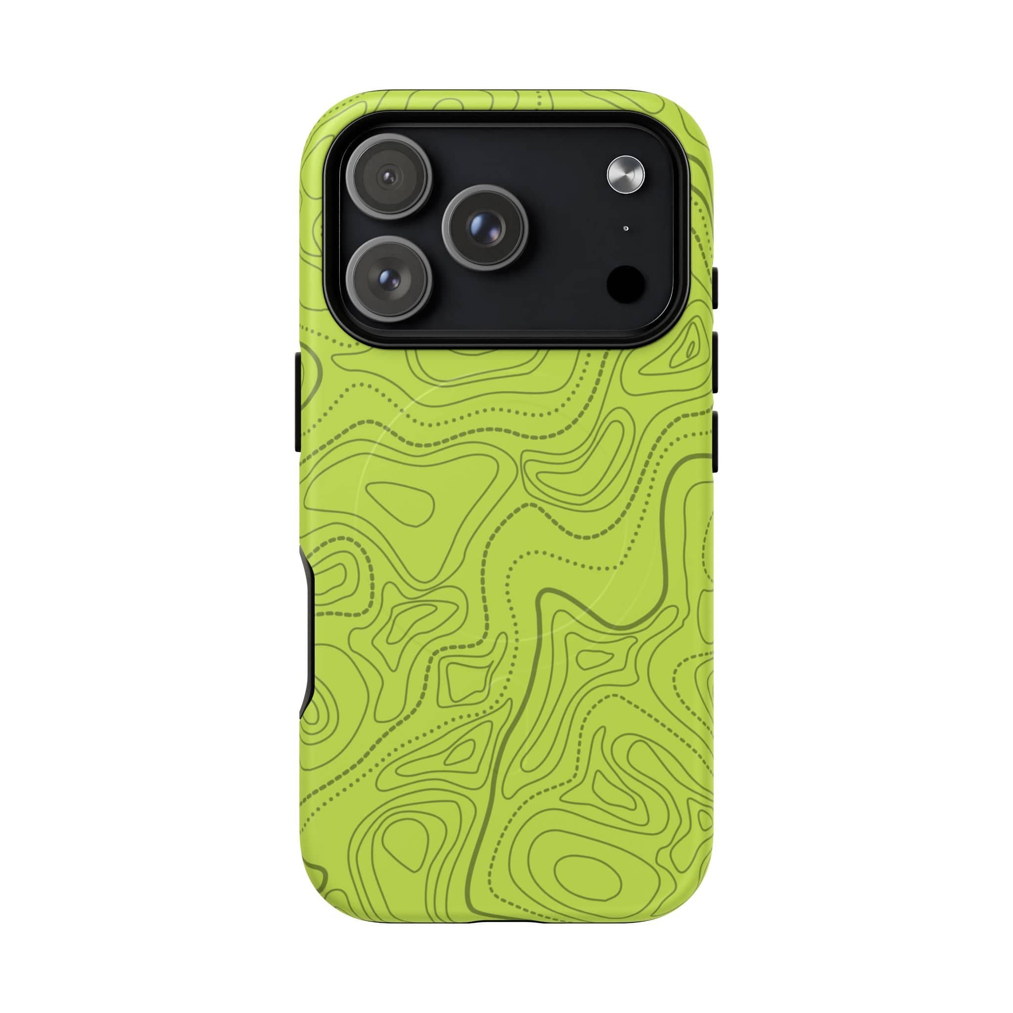 Signal Green Topo Tough Magnetic iPhone Case