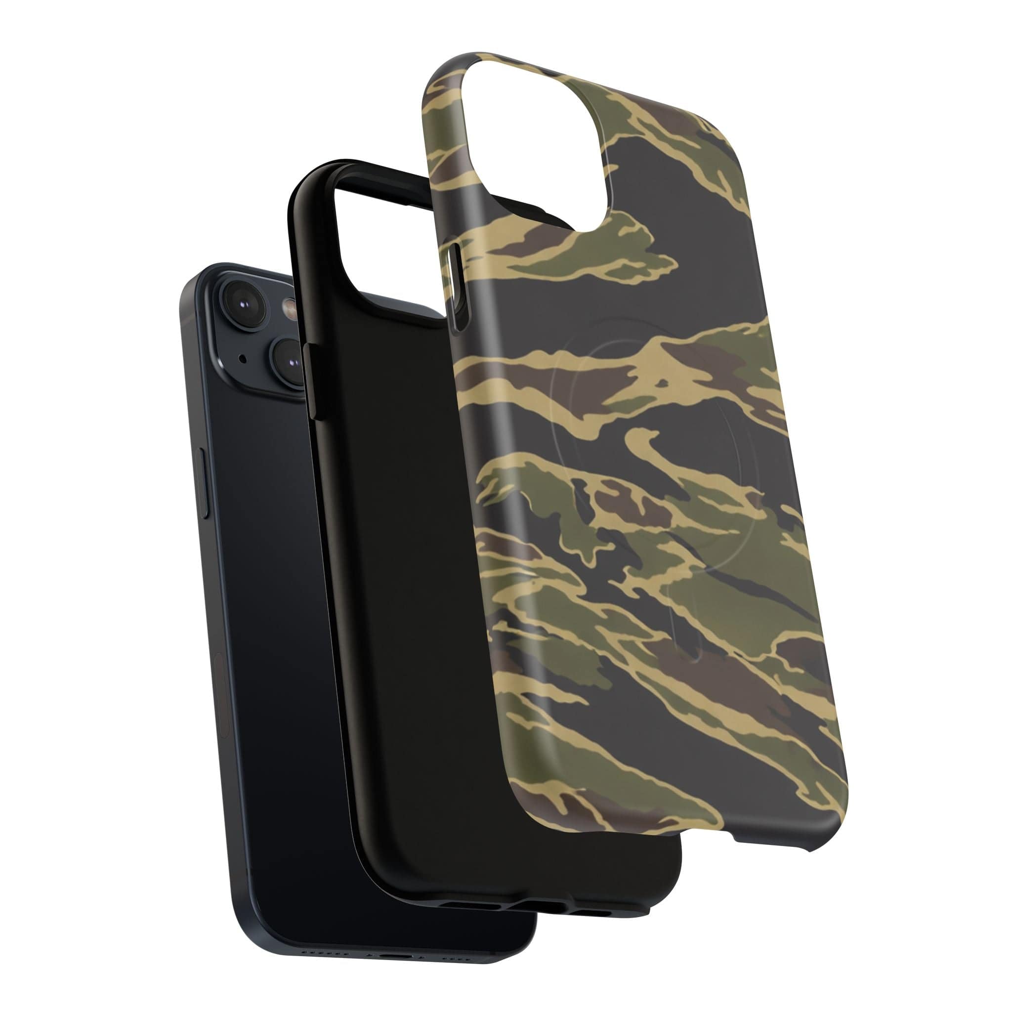 Tiger Stripe Camo Tough Magnetic iPhone Case