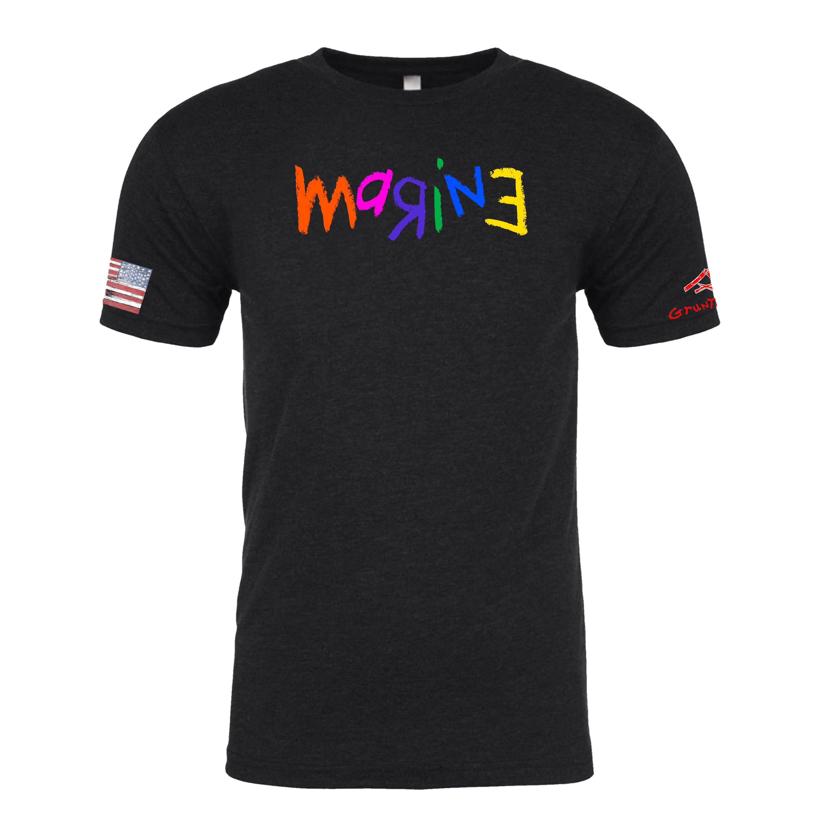 MARINE FULL COLOR Crayon Shirt (OD OR CHARCOAL GRAY)