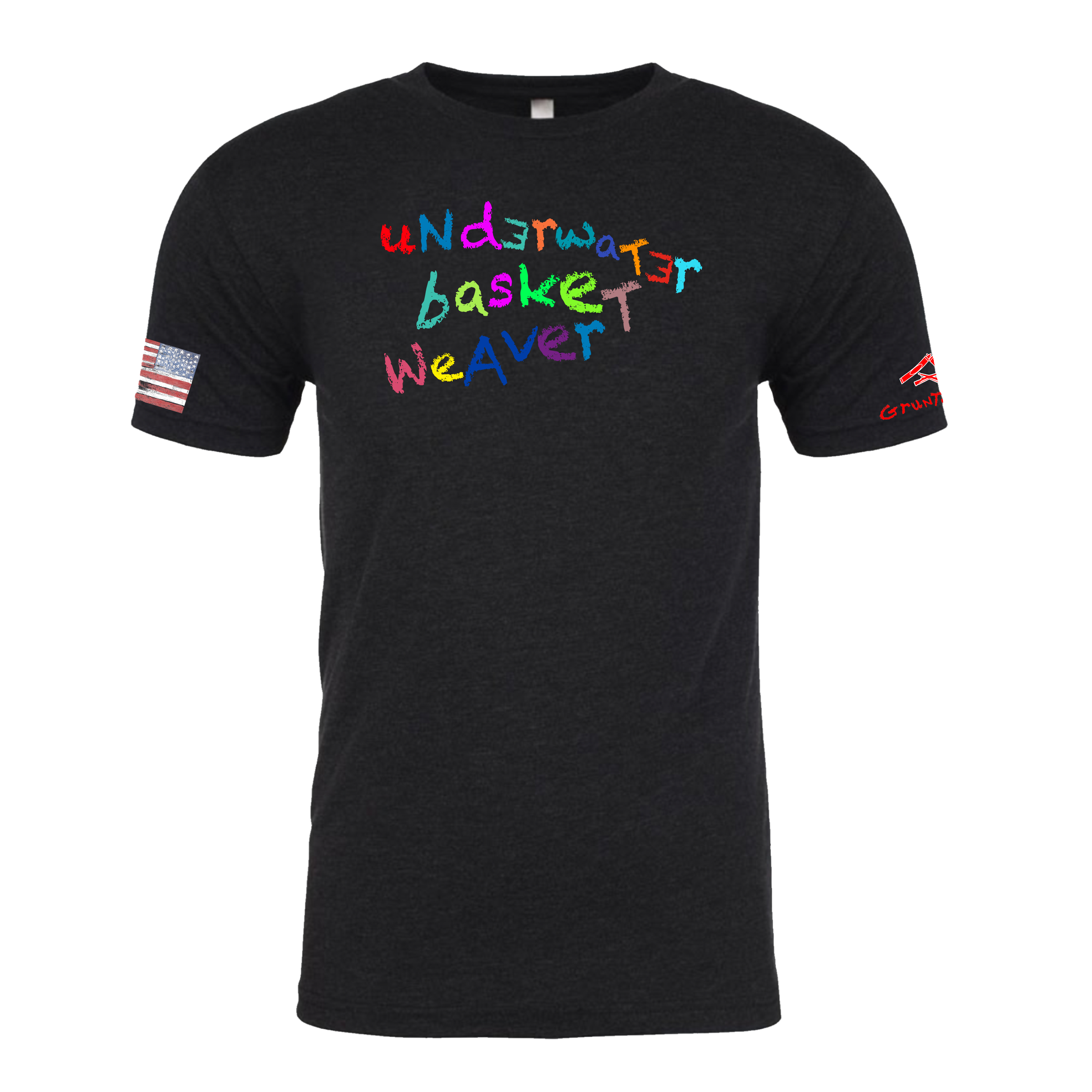 UNDERWATER BASKET WEAVER Crayon Shirt (OD OR CHARCOAL GRAY)
