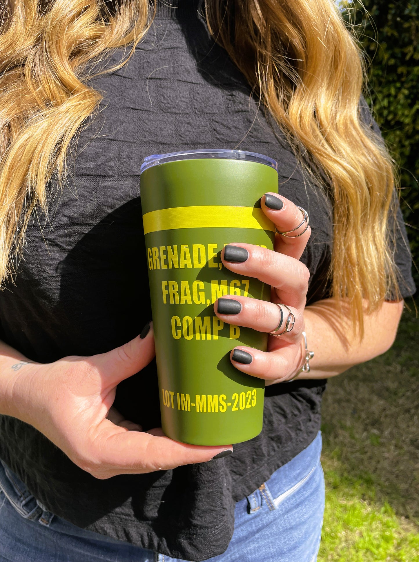 14oz Frag Grenade Tumbler - Military Inspired Insulated Drinkware