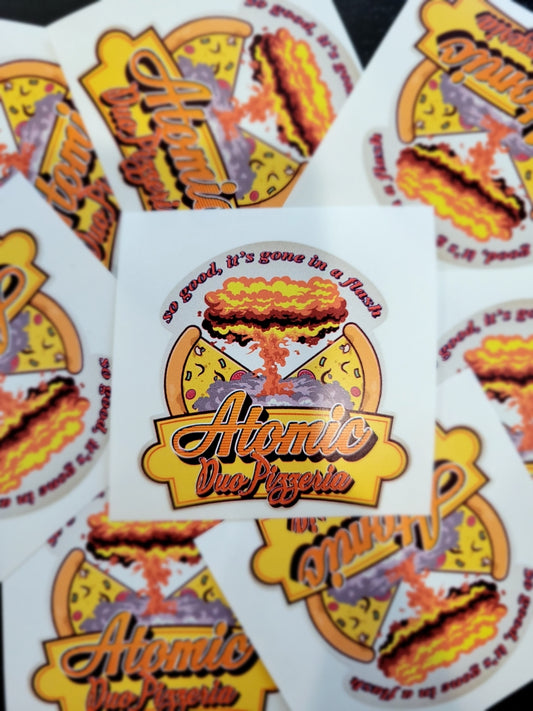 Atomic Duo Pizzeria Sticker