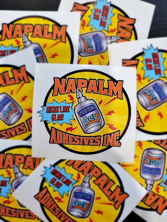 Napalm Adhesives Co. Sticker