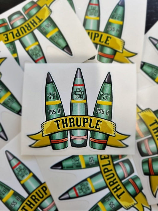 Thruple Sticker