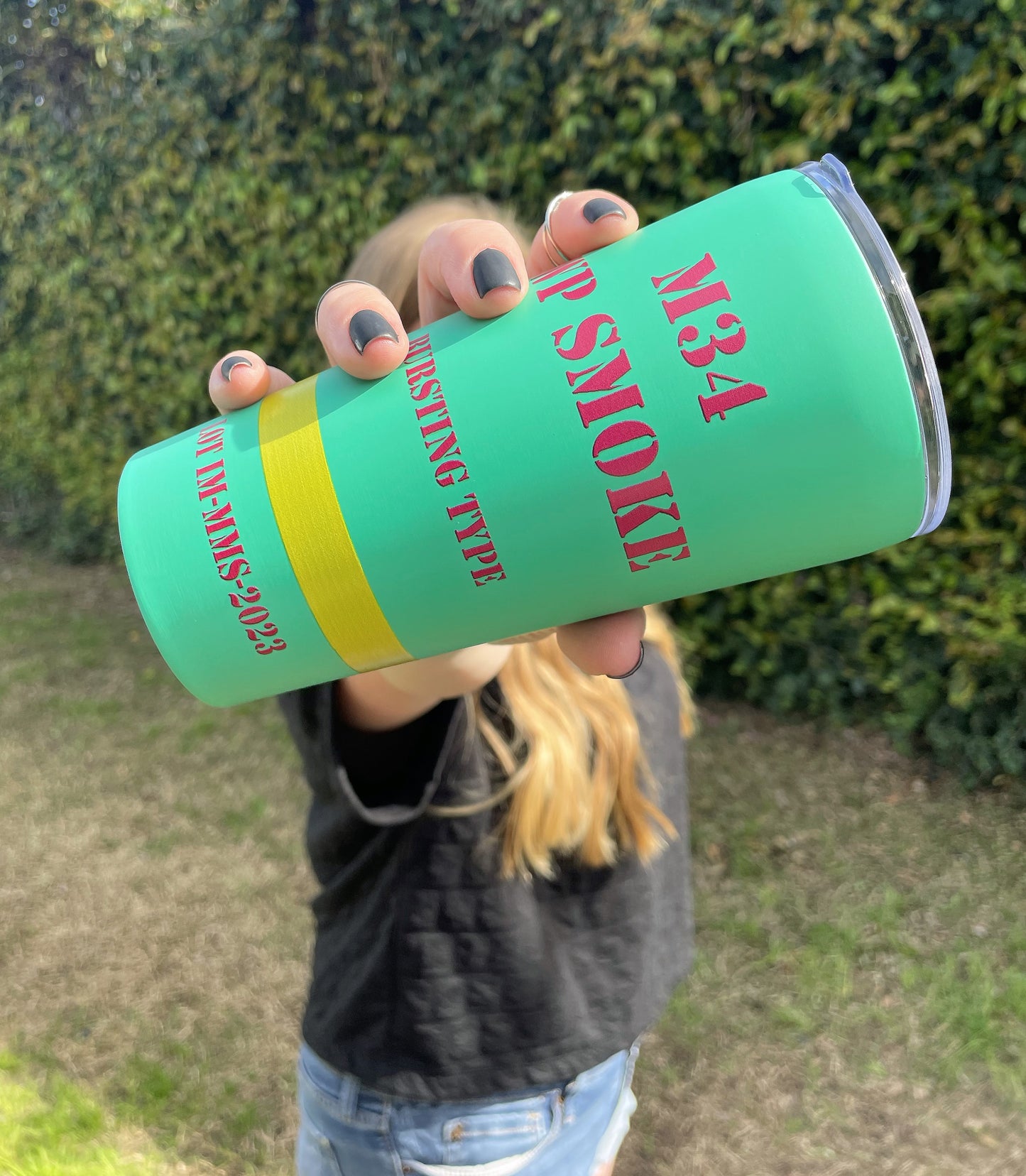 14oz WP Smoke Grenade Tumbler - Perfect for Hot or Cold Drinks